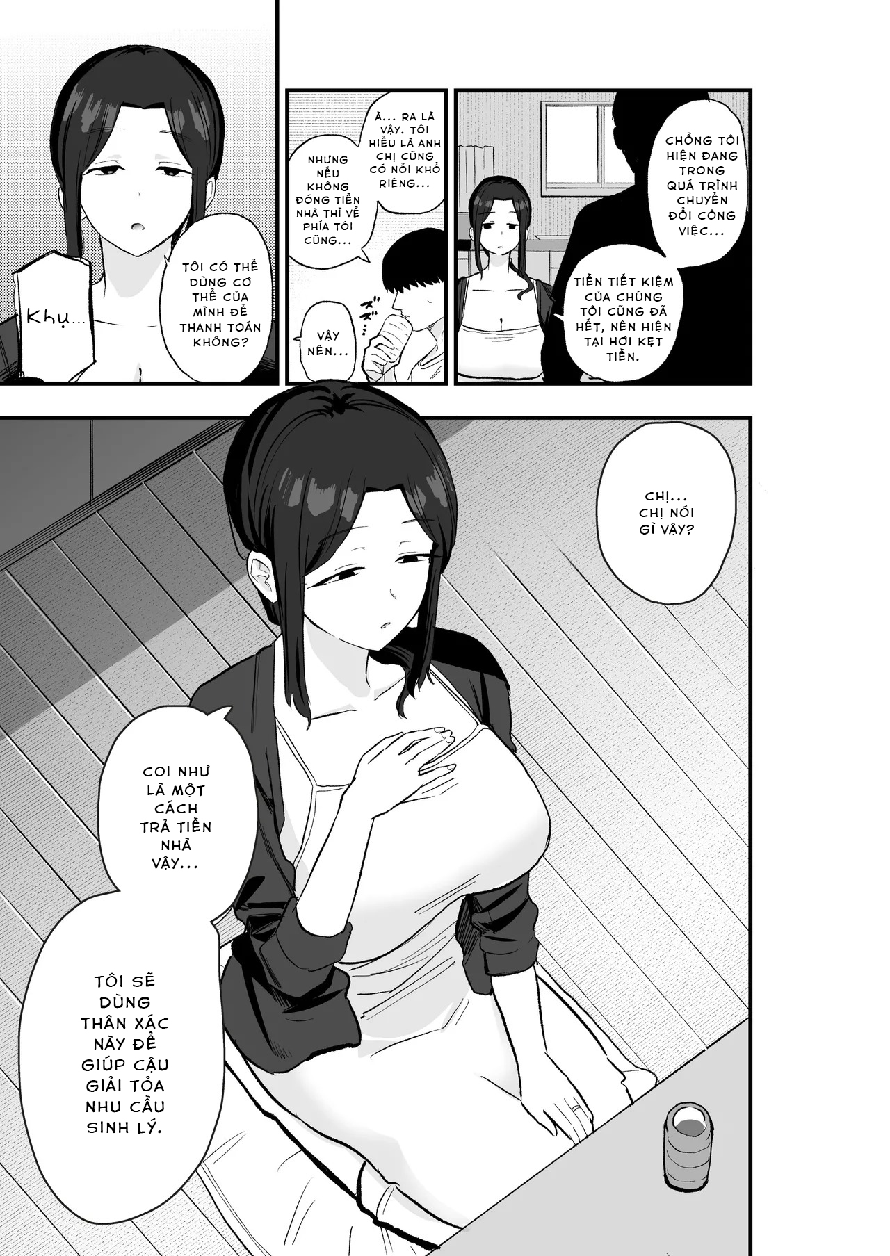 Taihai Tsuma Taihaikei Hitotsuma o Yachin Kawar... - Oneshot - 12