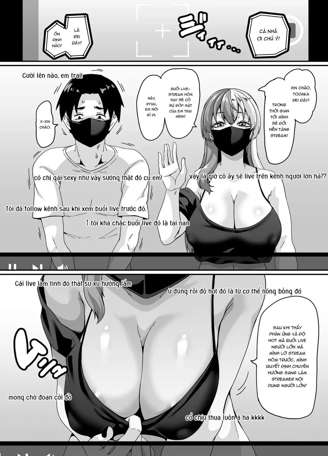 Buổi livestream sex của chị gái - Ch 1 - 25