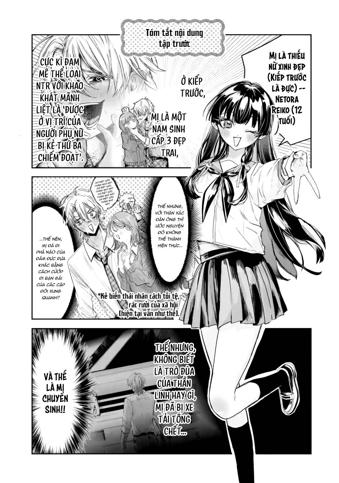 Chuyển sinh thành đứa con gái dâm loằn rác rưởi... - Ch02 Nan Nhan Tiep Tuc Gia Tang - 1