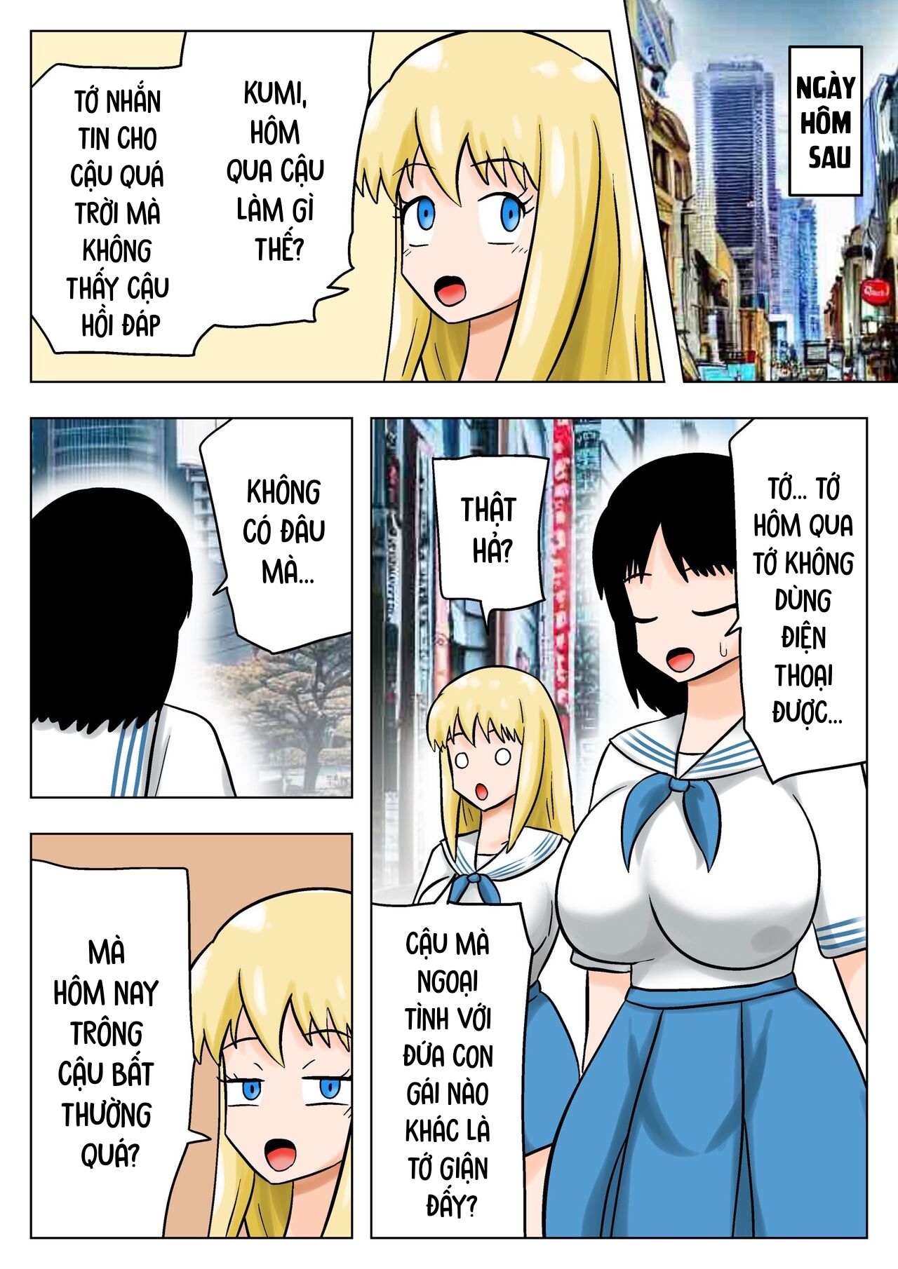 Hạ gục cặp đôi bách hợp ngực khủng! - Oneshot - 19