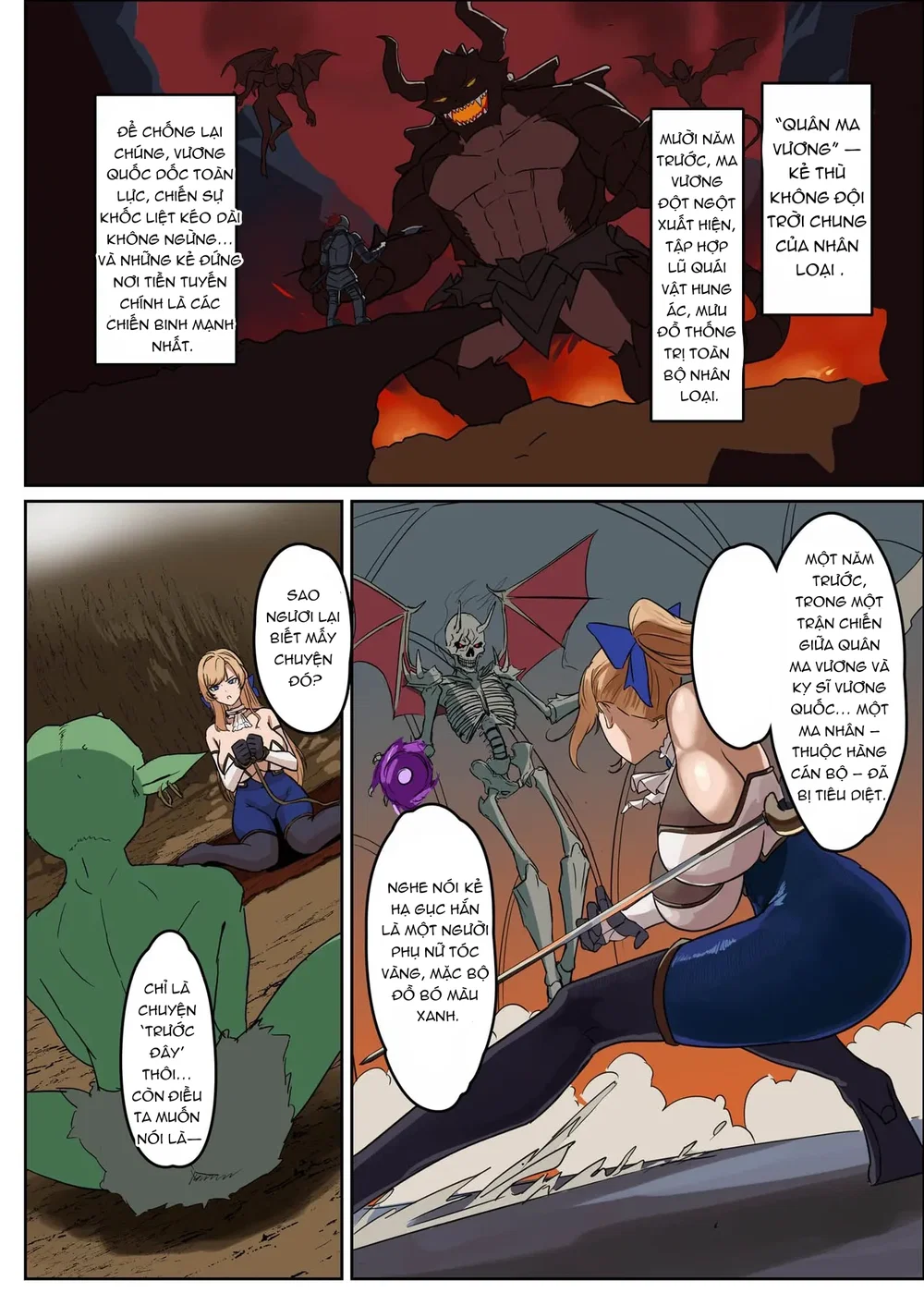 Một nữ kỵ sĩ ngực khủng như ta mà phải chung độ... - chap 2 : không làm ae thất vọng ( đừng chửi nữa) - 7