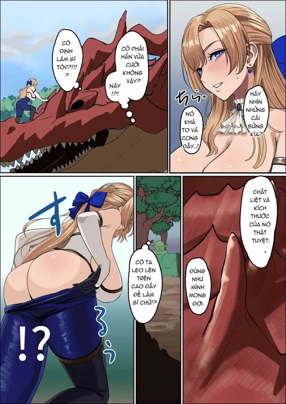 Nữ hiệp sĩ ngực khủng—mấy con quái yếu xìu này ... - chap 1 : khơi đầu vui vẻ - 16