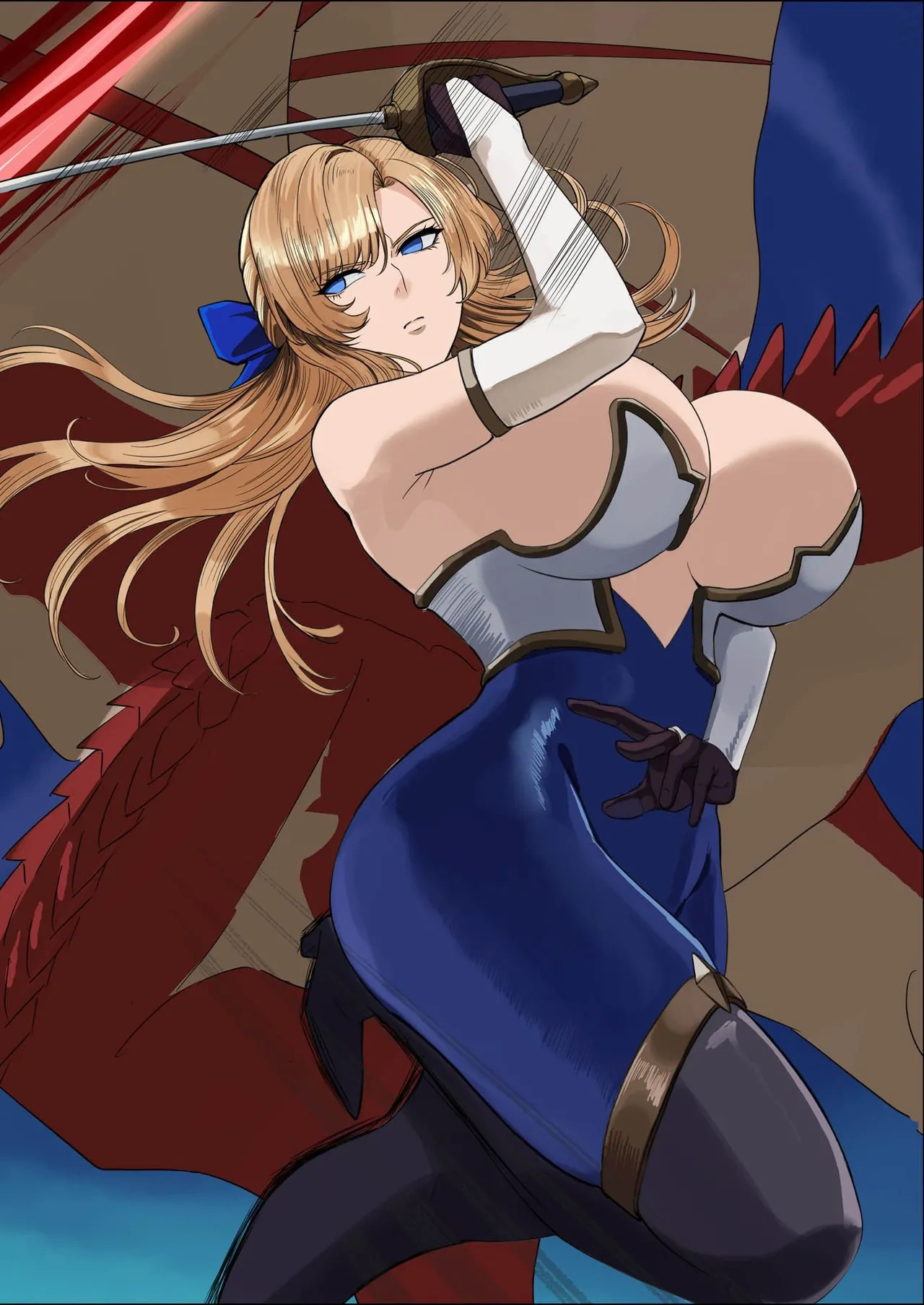 Một nữ kỵ sĩ ngực khủng như ta mà phải chung độ... - chap 1 : khơi đầu vui vẻ - 13