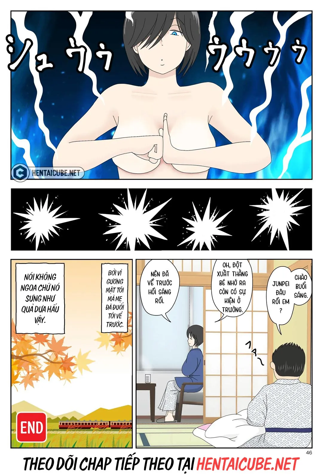 Bị mẹ phát hiện đang rình trộm thủ dâm [Onaneta... - Chap 2 - 47