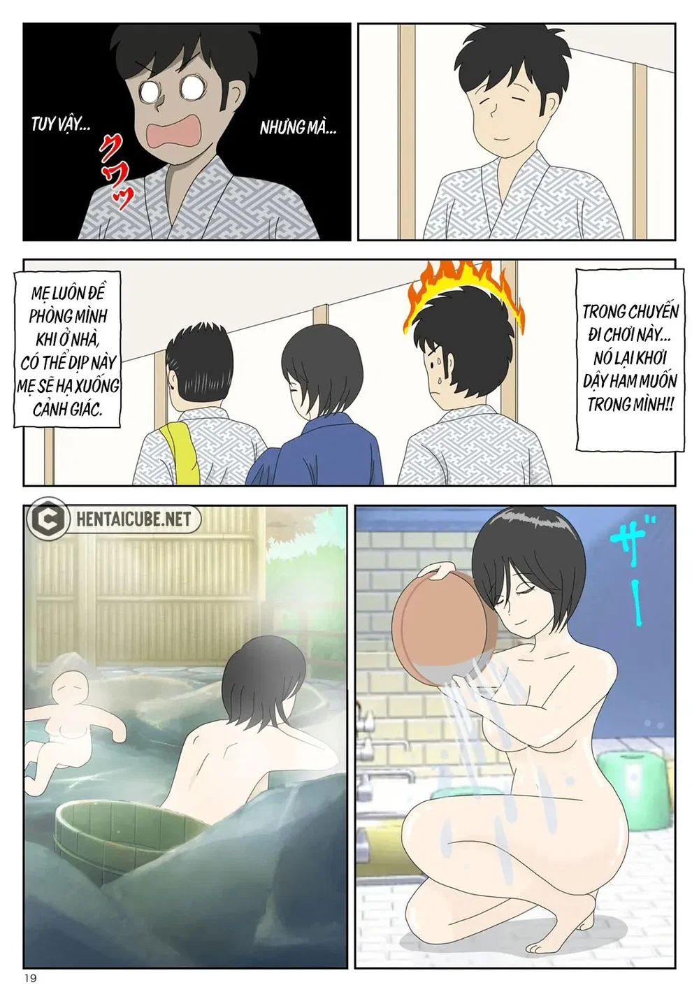Bị mẹ phát hiện đang rình trộm thủ dâm [Onaneta... - Chap 2 - Cha ở kế bên - 20