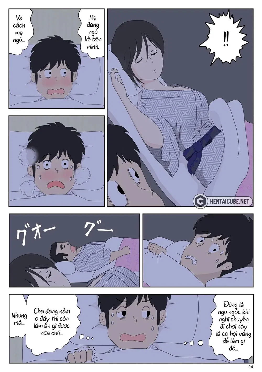 Bị mẹ phát hiện đang rình trộm thủ dâm [Onaneta... - Chap 2 - Cha ở kế bên - 25