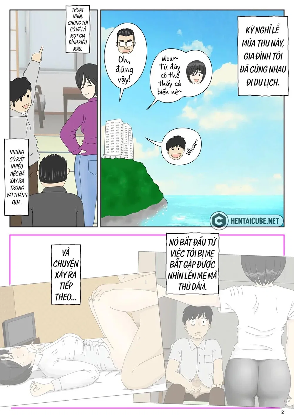 Bị mẹ phát hiện đang rình trộm thủ dâm [Onaneta... - Chap 2 - Cha ở kế bên - 3