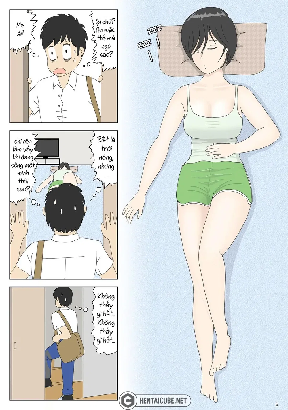 Bị mẹ phát hiện đang rình trộm thủ dâm [Onaneta... - Chap 2 - Cha ở kế bên - 7