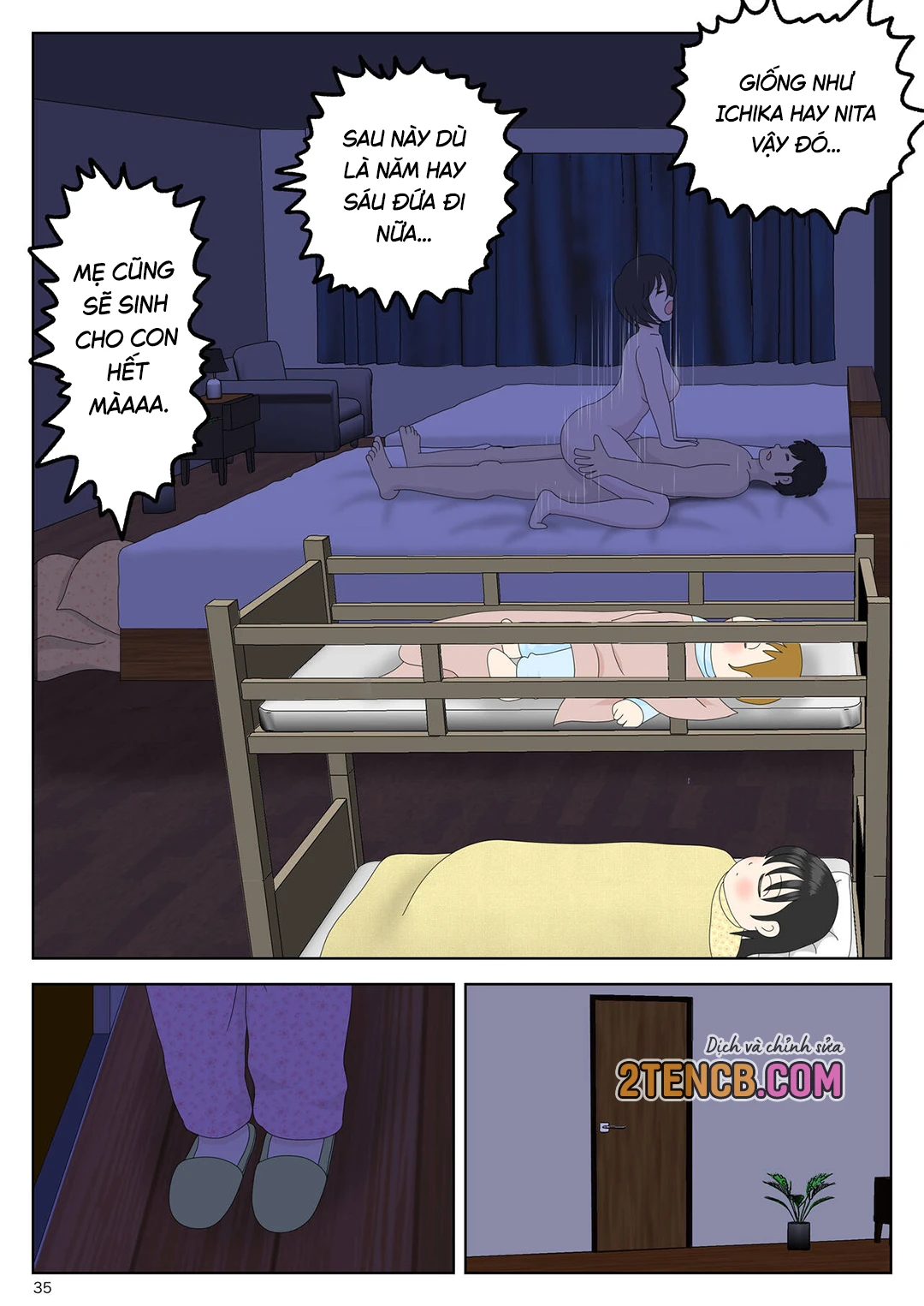 Bị mẹ phát hiện đang rình trộm thủ dâm [Onaneta... - Chap 5-2 - Một cái kết khác - 36