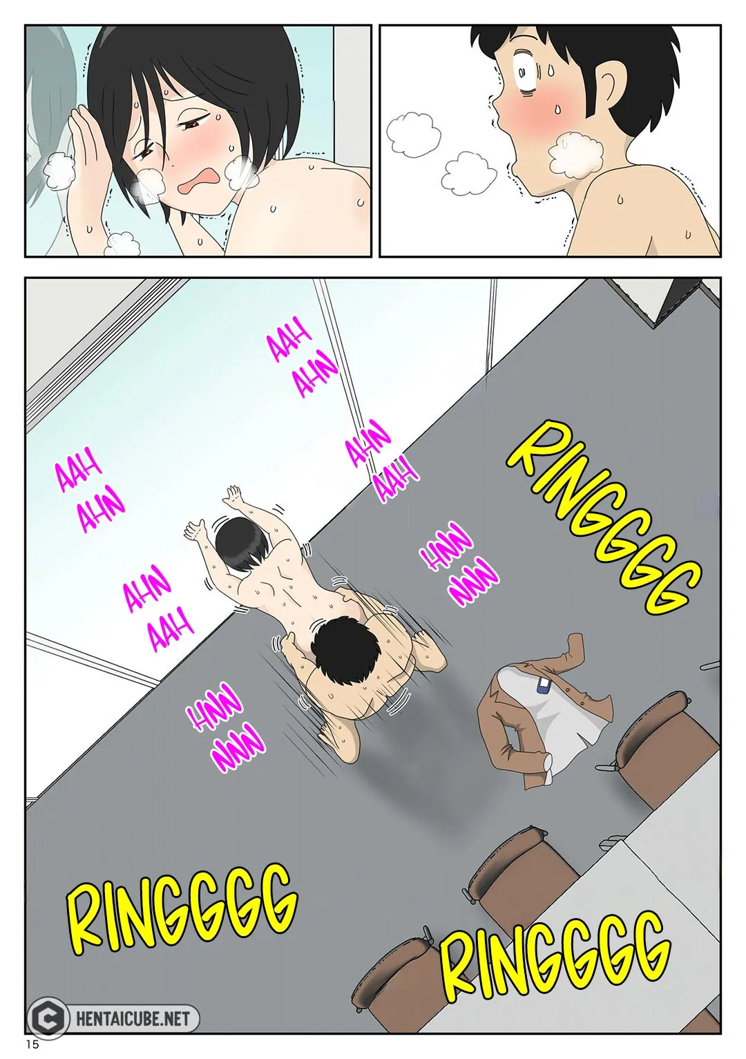 Bị mẹ phát hiện đang rình trộm thủ dâm [Onaneta... - Chap 4 - Thú vui của con trai tôi - 16