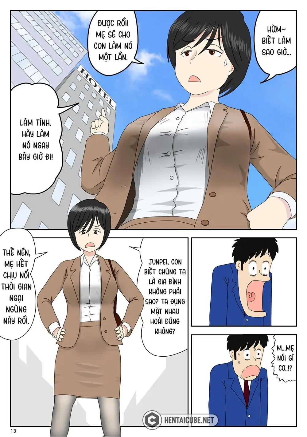 Bị mẹ phát hiện đang rình trộm thủ dâm [Onaneta... - Chap 1 - 14