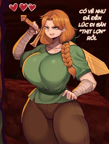 Cô nàng ALEX muốn phá đảo Minecraft !?