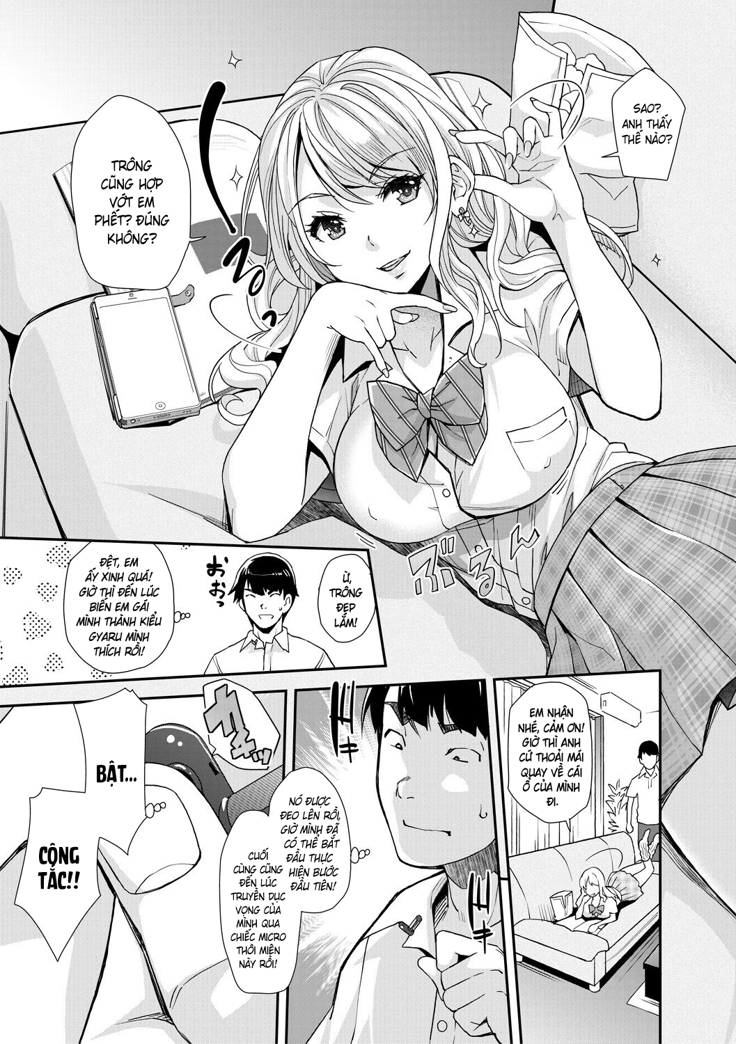 Cô em gái gyaru ra liên tục trong trò chơi thôi... - Chap 1 - 5