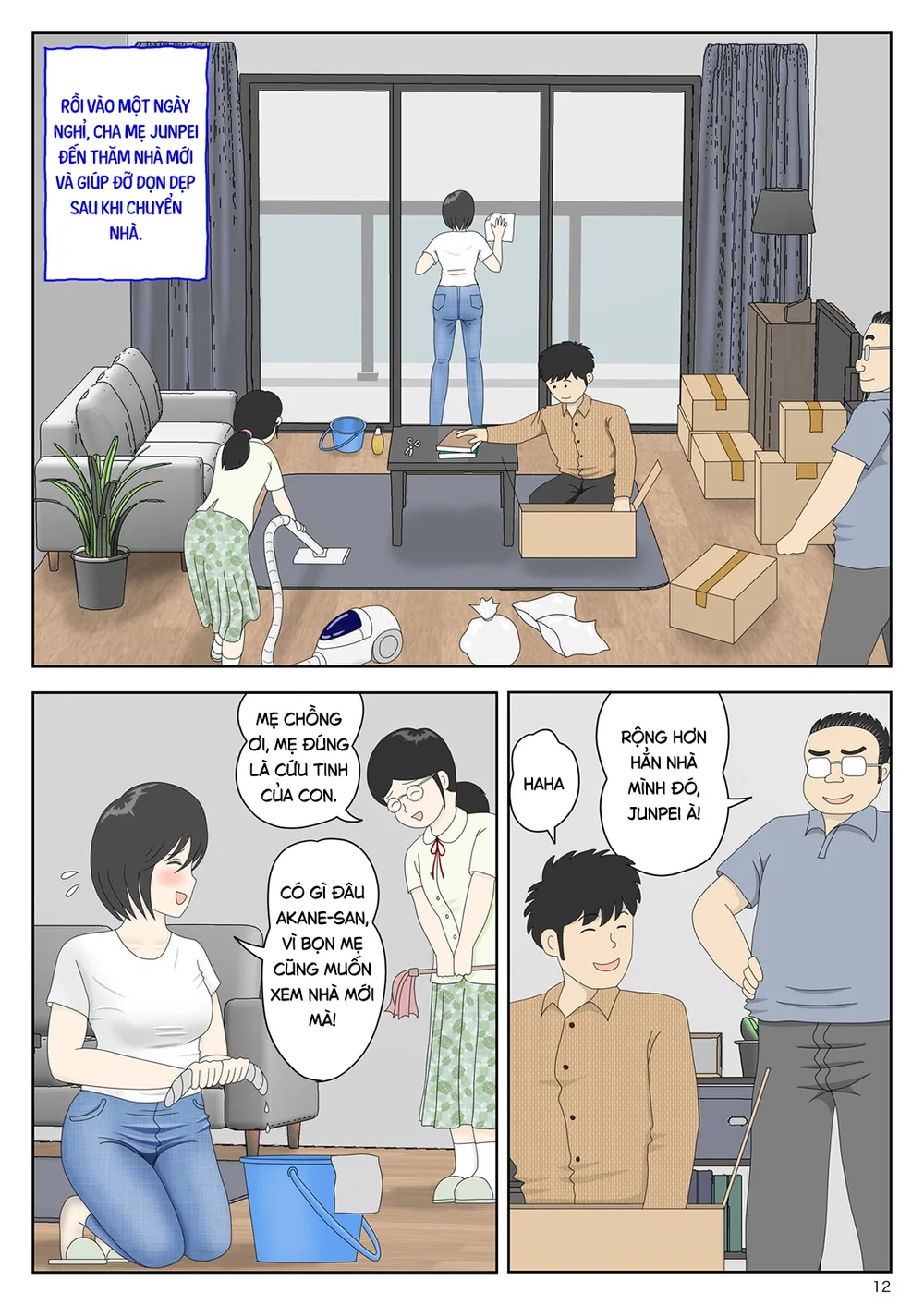 Bị mẹ phát hiện đang rình trộm thủ dâm [Onaneta... - Chap 9 - 12