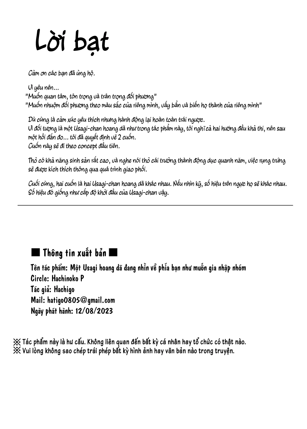 Một Usagi hoang dã đang nhìn về phía bạn như mu... - Chap 1 - 19