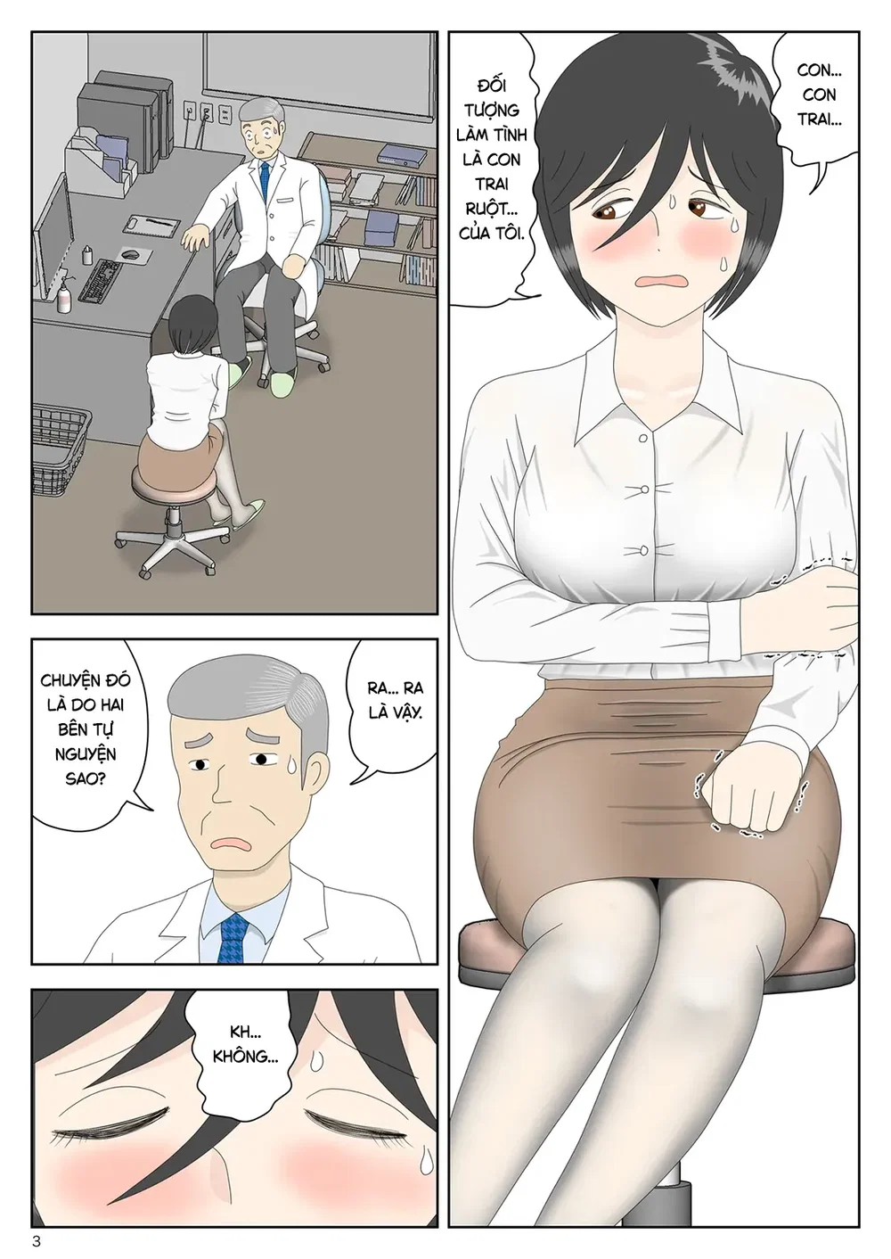 Bị mẹ phát hiện đang rình trộm thủ dâm [Onaneta... - Chap 10 - 3