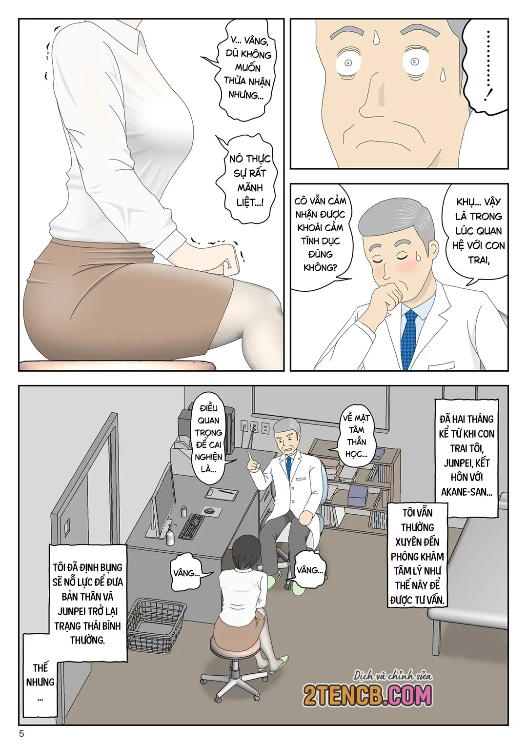 Bị mẹ phát hiện đang rình trộm thủ dâm [Onaneta... - Chap 10 - 5