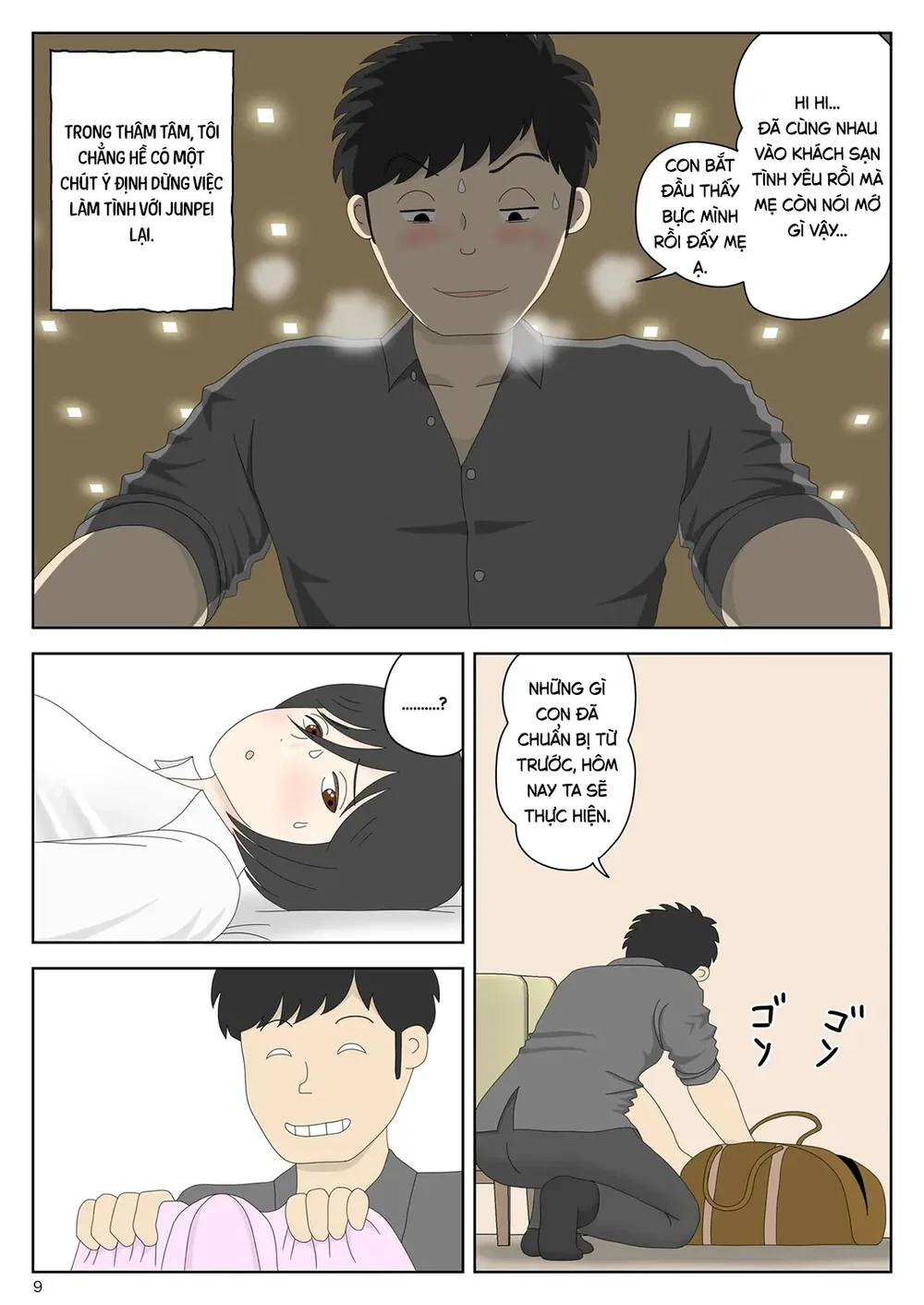 Bị mẹ phát hiện đang rình trộm thủ dâm [Onaneta... - Chap 10 - 9