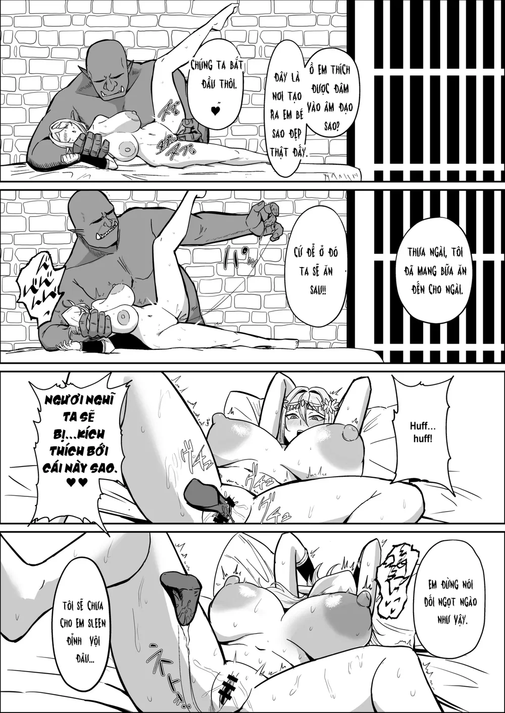 Torawareta Elf Touzen Seidorei no Kei - Oneshot - 17