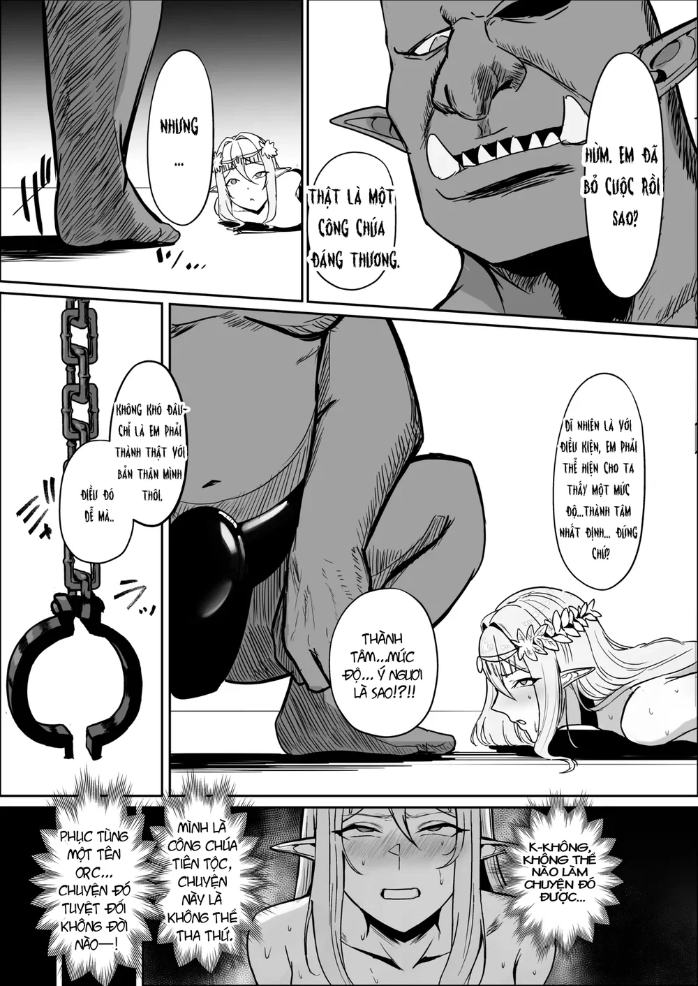 Torawareta Elf Touzen Seidorei no Kei - Oneshot - 20