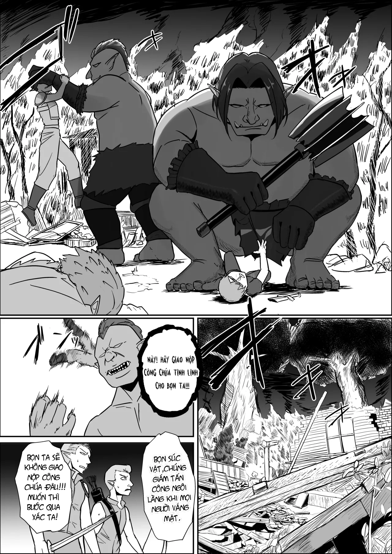 Torawareta Elf Touzen Seidorei no Kei - Oneshot - 3