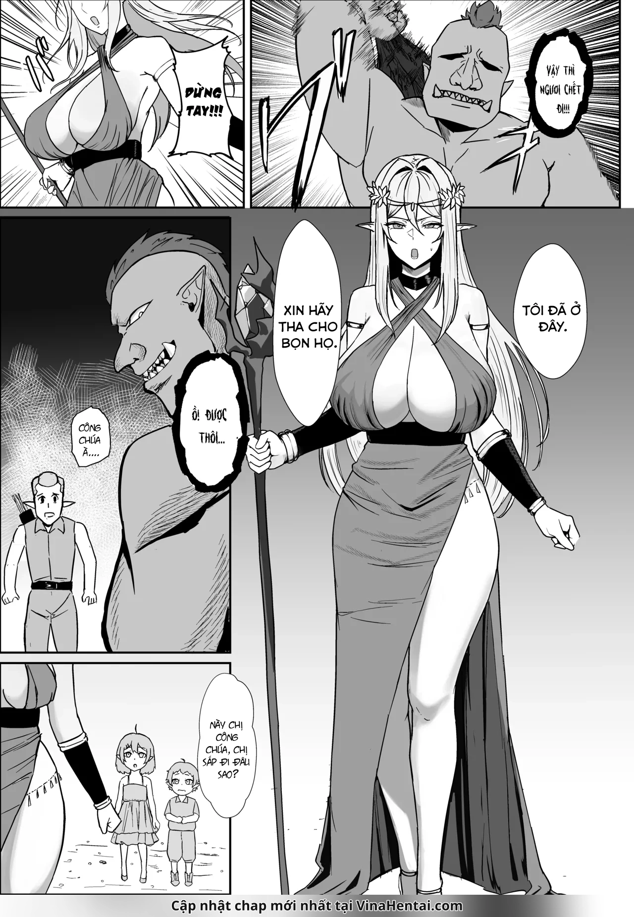 Torawareta Elf Touzen Seidorei no Kei - Oneshot - 4