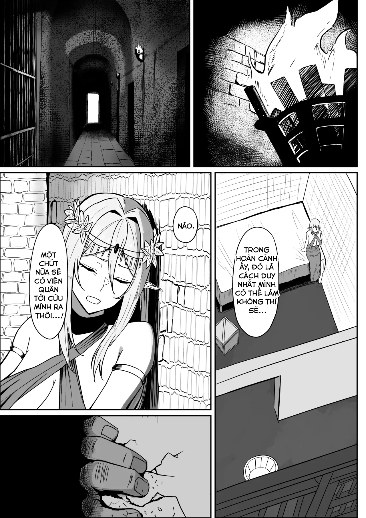 Torawareta Elf Touzen Seidorei no Kei - Oneshot - 6