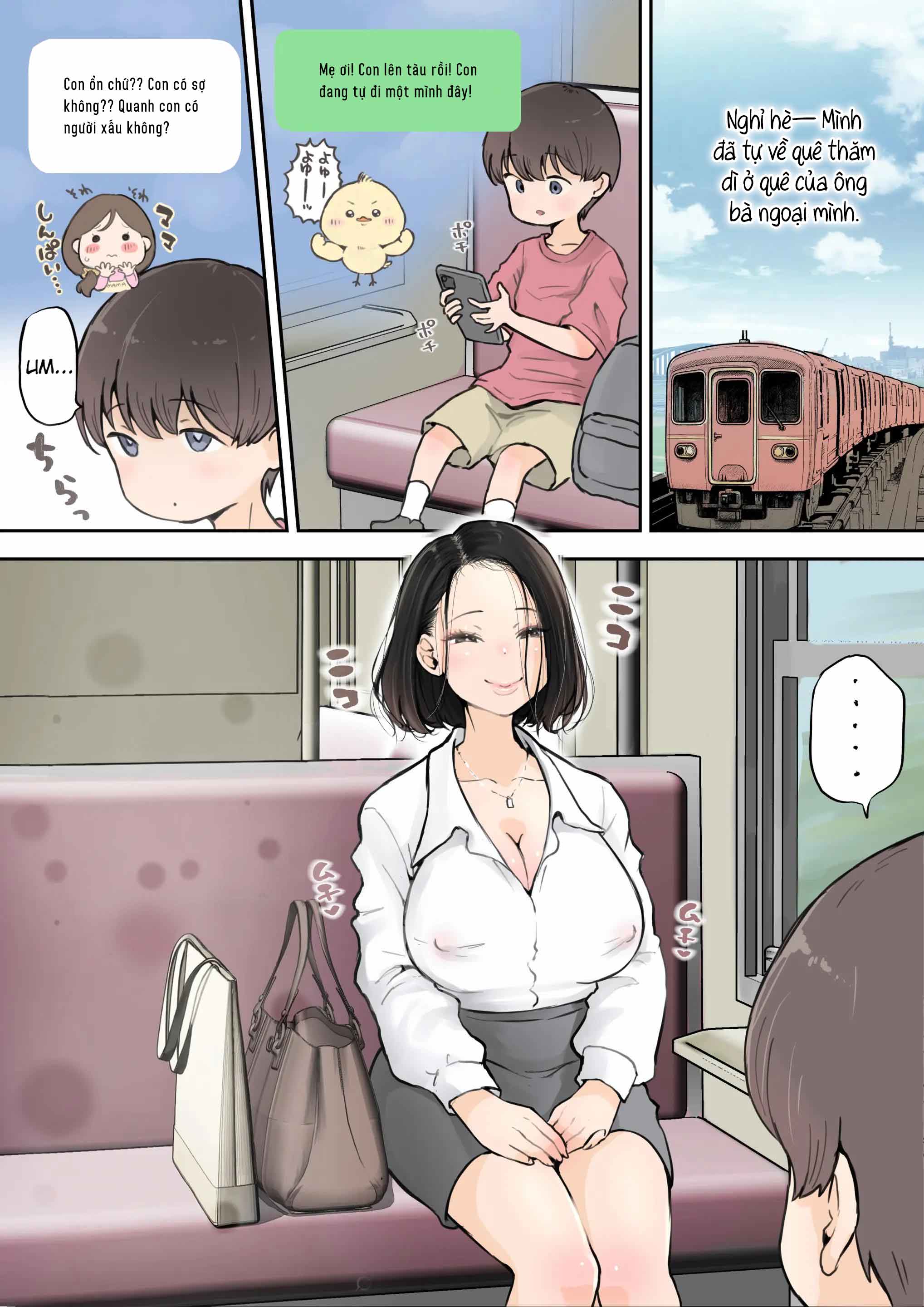 Chị gái đối diện trông khả nghi quáaa ! - Chap 1 - 3