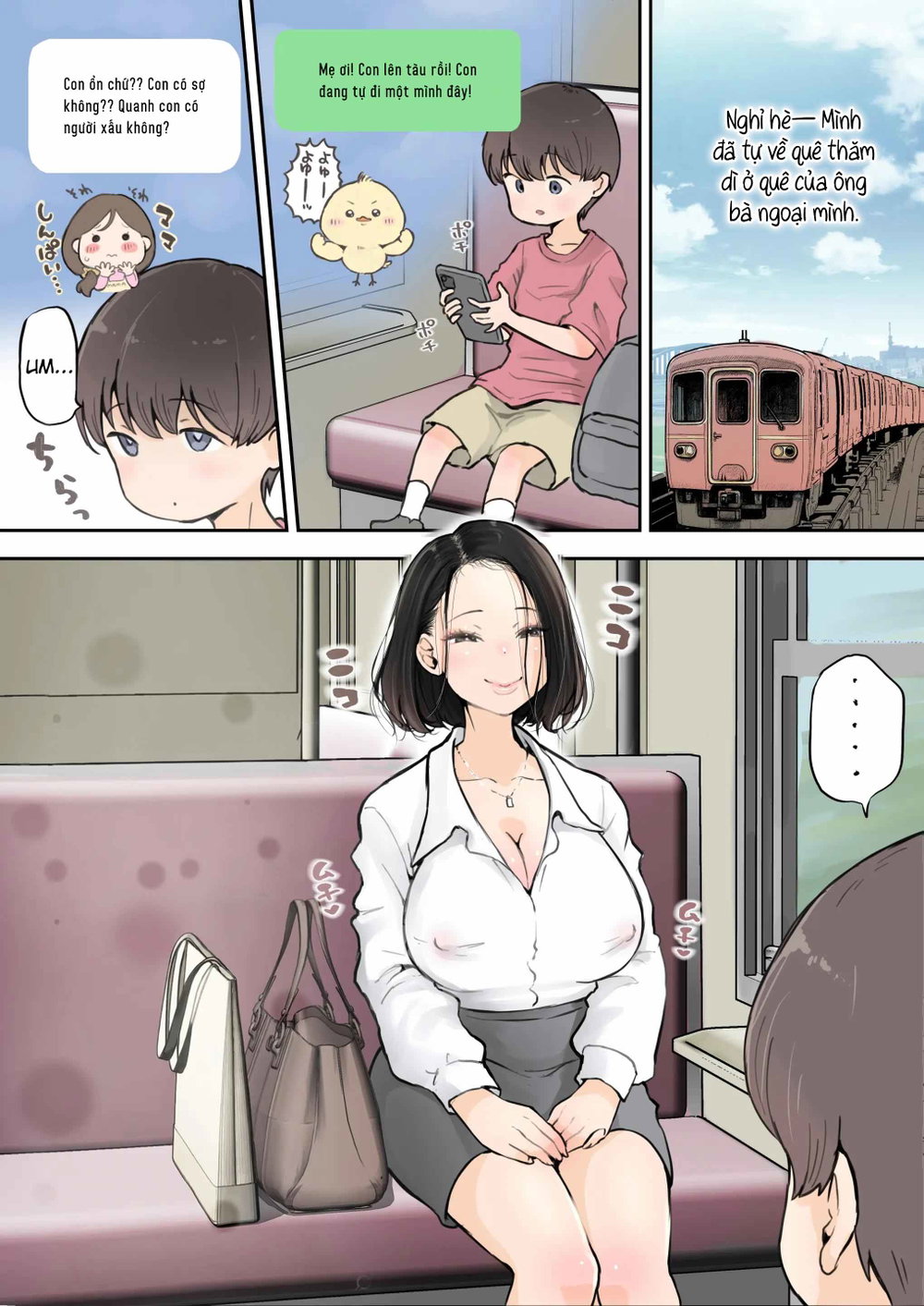 Chị gái đối diện trông khả nghi quáaa ! - Chap 1 - 3