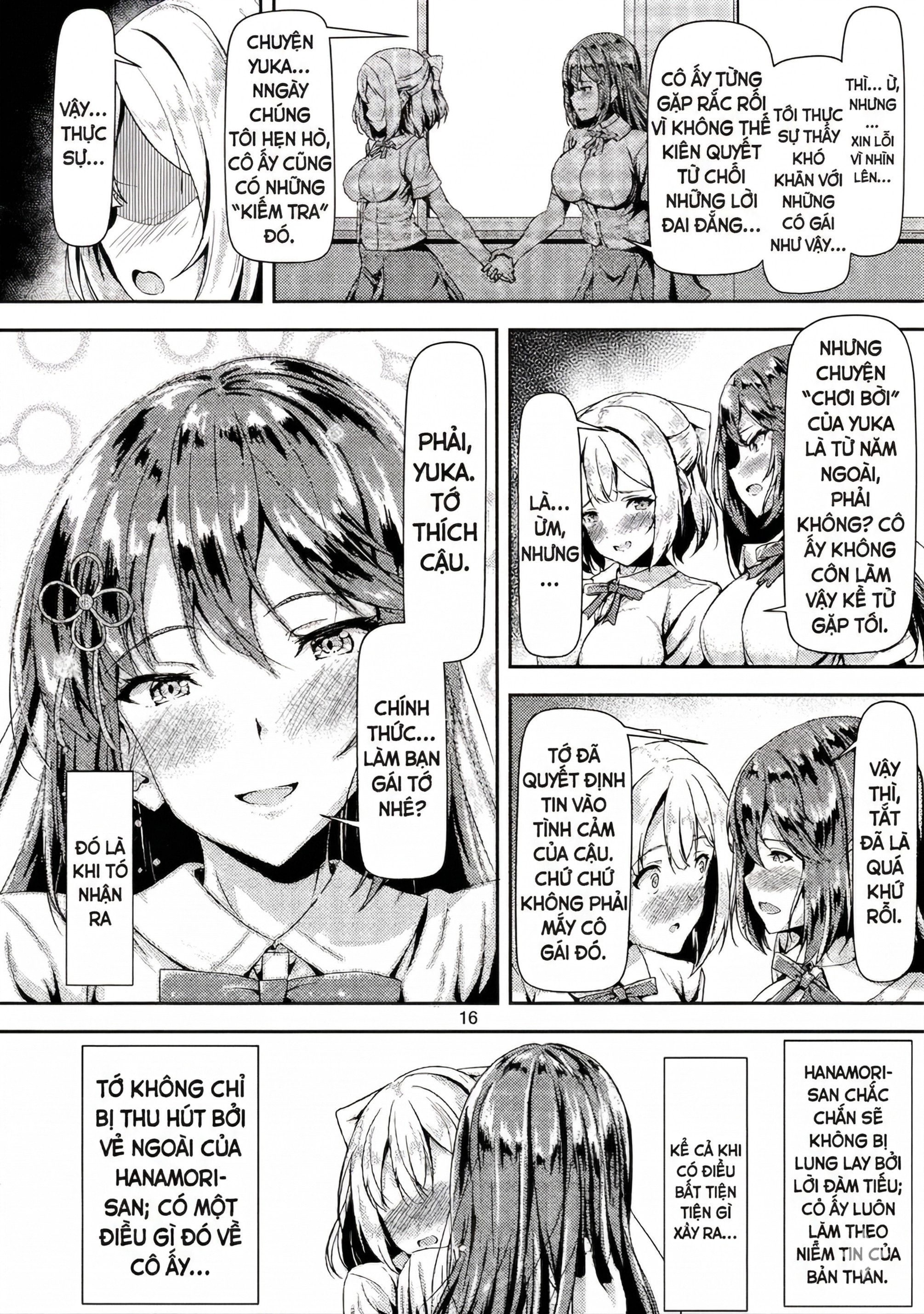 Kurokami LONG Futanari-chan to Jyunai SEX ga Sh... - Chap 1 - 16