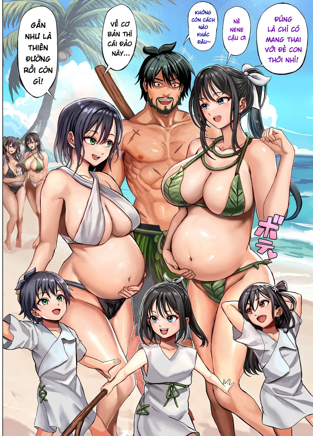 Mujintou Sounans Harem [無人島遭難ハーレム] - Chap 2 - 92