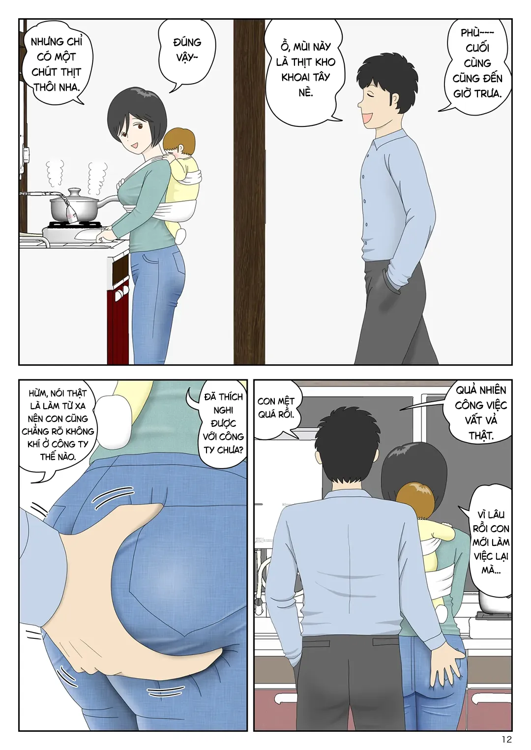 Bị mẹ phát hiện đang rình trộm thủ dâm [Onaneta... - Chap 11 - 12