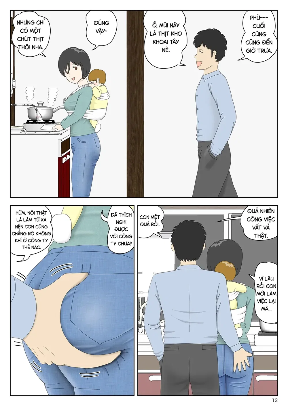 Bị mẹ phát hiện đang rình trộm thủ dâm [Onaneta... - Chap 11 - 12