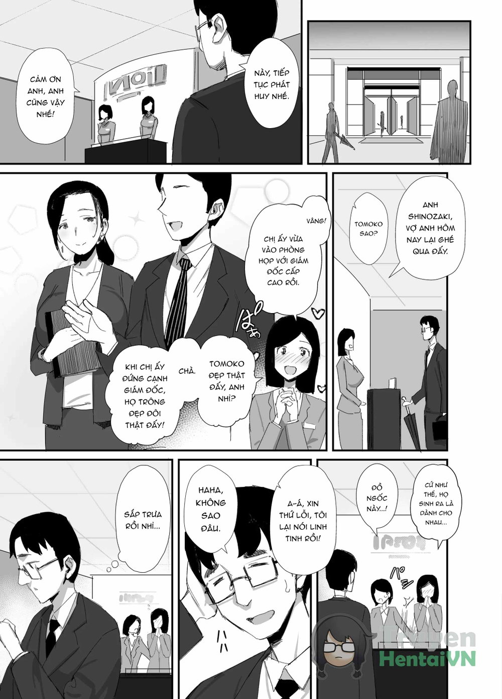 Shokuba Fukki shita Hitozuma ga Netorare Ochiru... - Chap 1 - 9