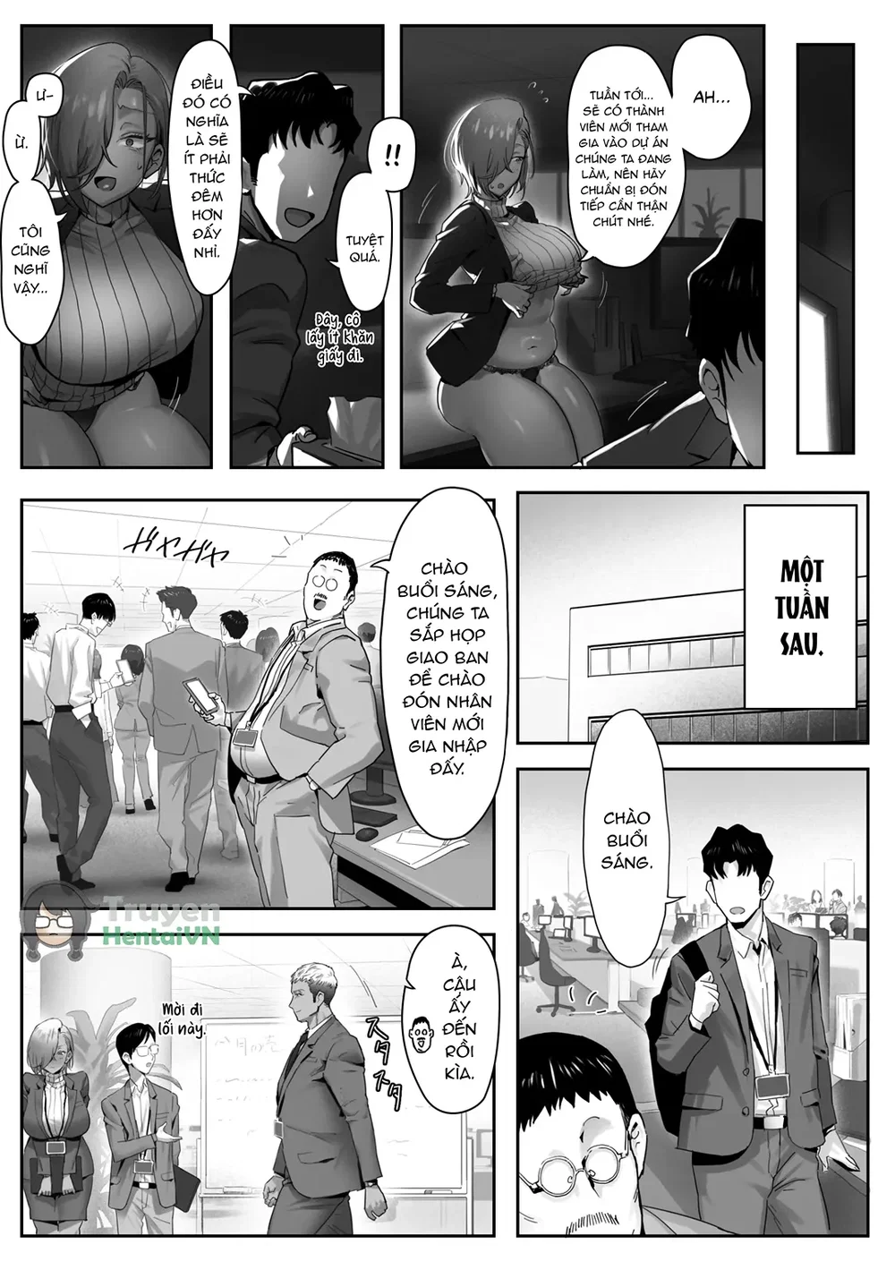 Ngoại tình với sếp nữ tóc vàng nóng bỏng! - Chap 4 - 6