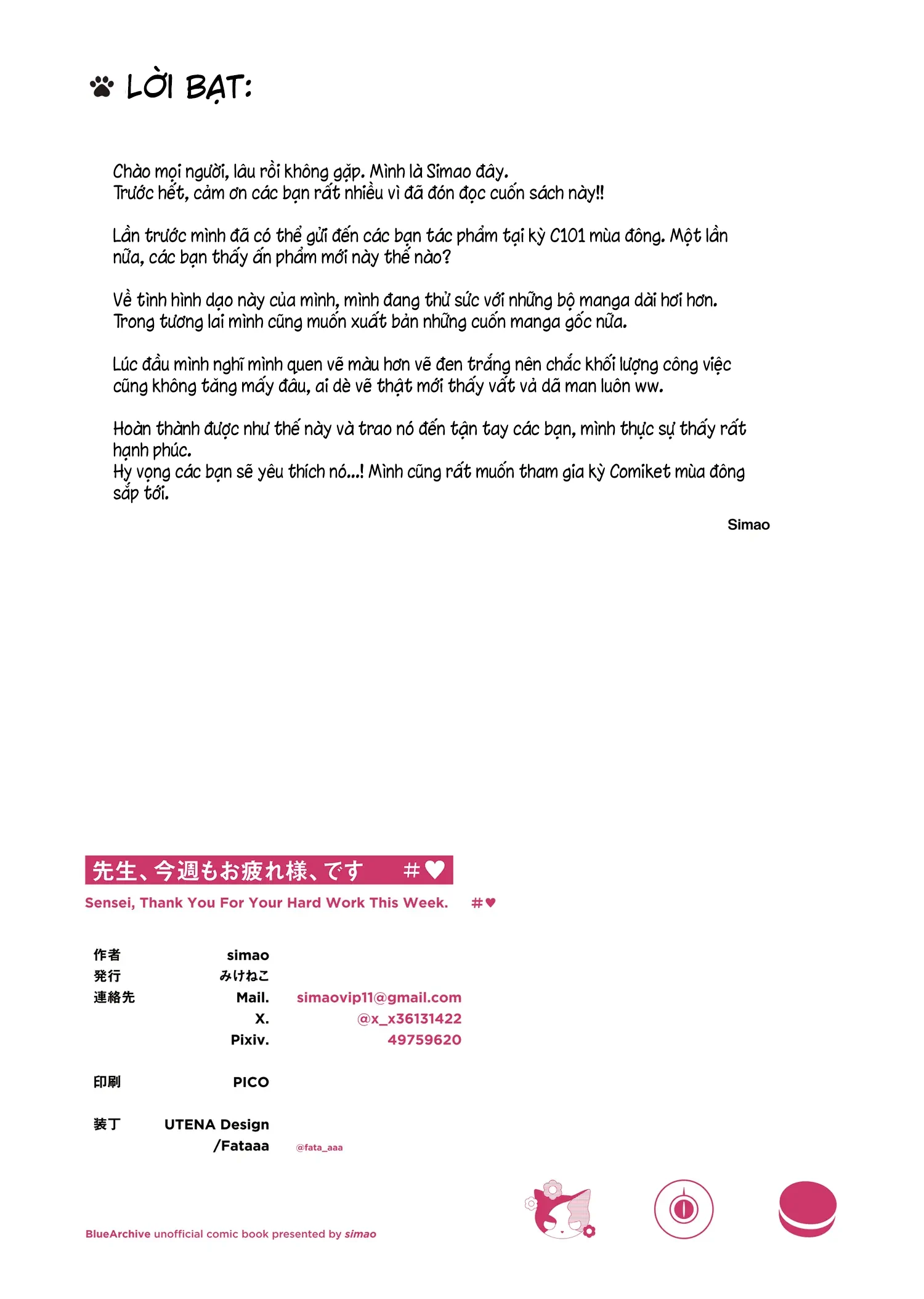 Thầy ơi, cảm ơn vì đã vất vả tuần qua! - Chap 1 - 20