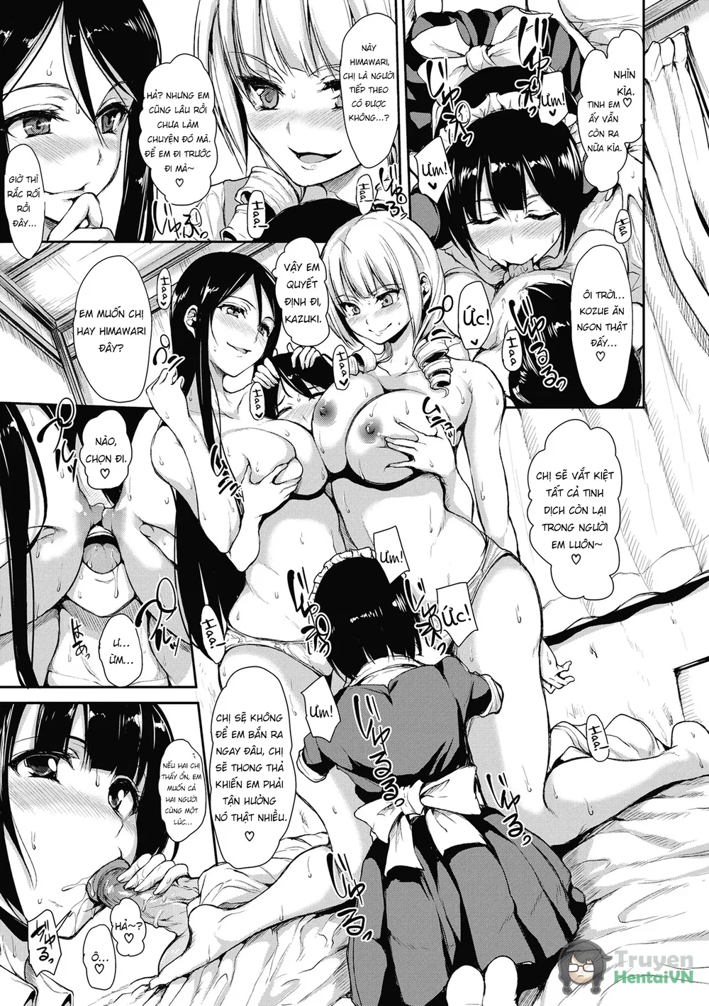 At Home Harem Fudeoro Sisters - Chap 3 - 18