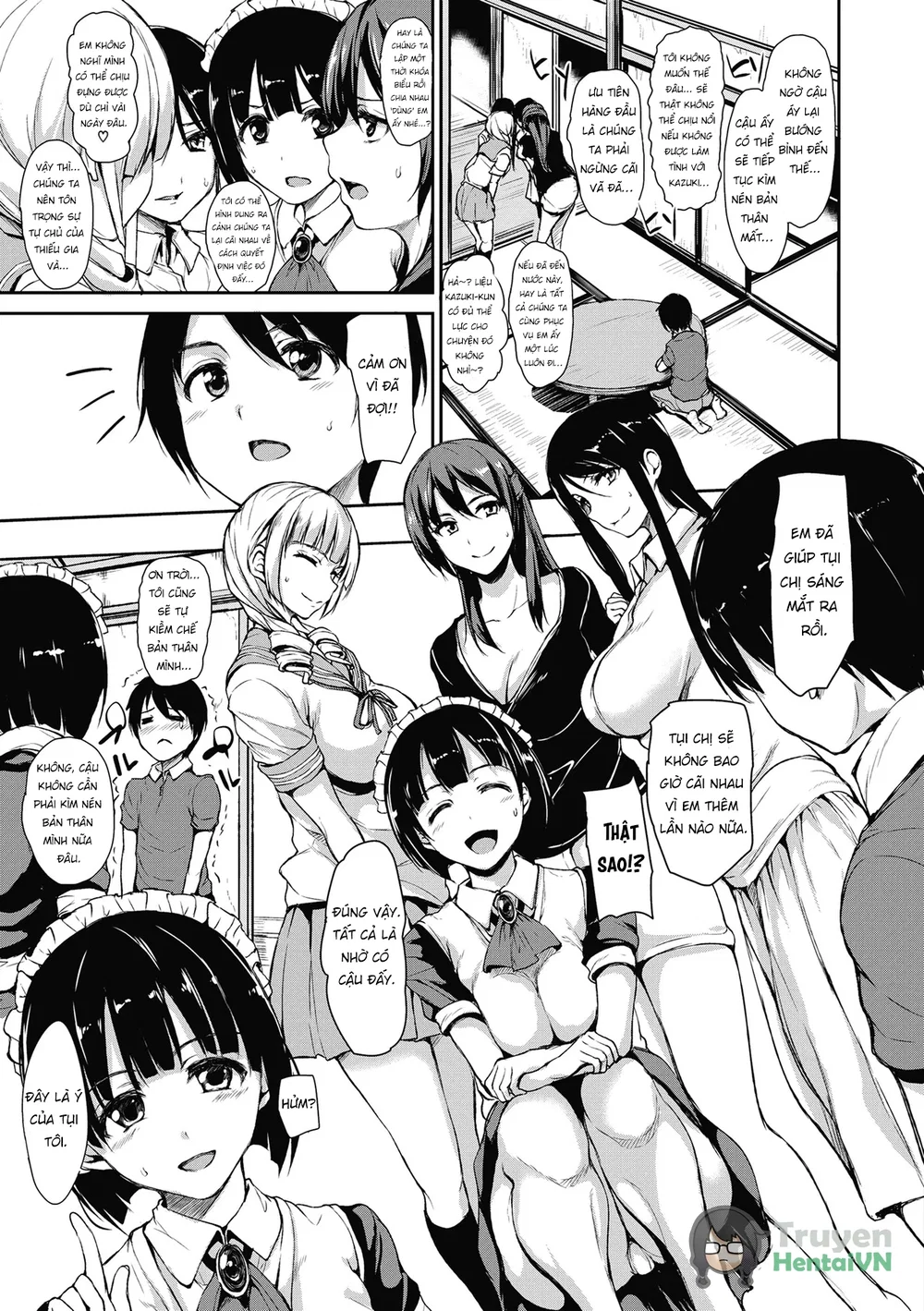 At Home Harem Fudeoro Sisters - Chap 3 - 4