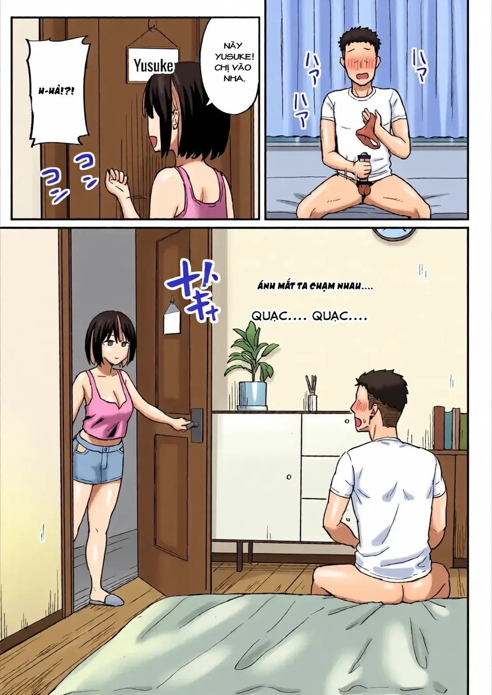 Cả chị và Mẹ Mới Đều Mê Mẩn Lấy Con Cặc Của Tôi - Chap 1 : Chị Moe - 8