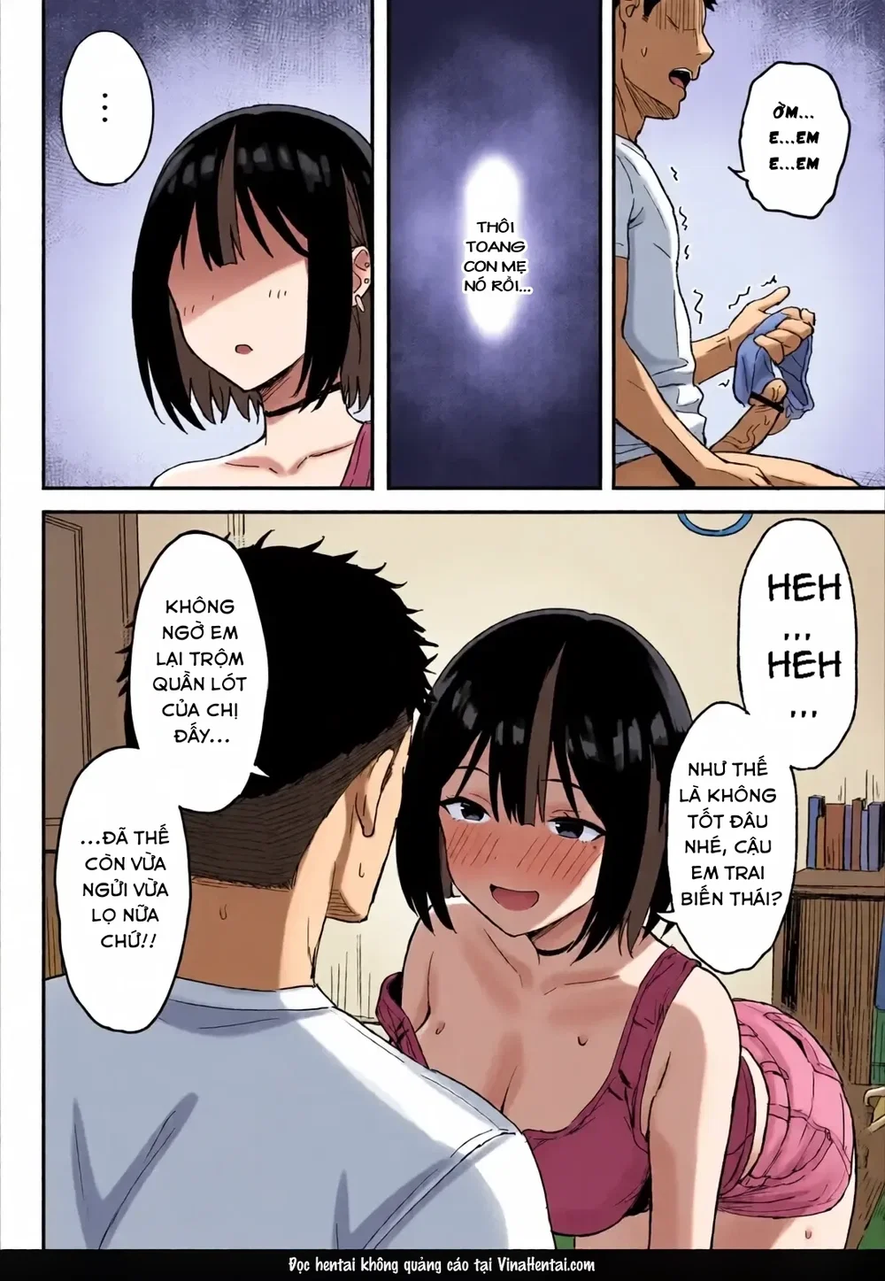 Cả chị và Mẹ Mới Đều Mê Mẩn Lấy Con Cặc Của Tôi - Chap 1 : Chị Moe - 9