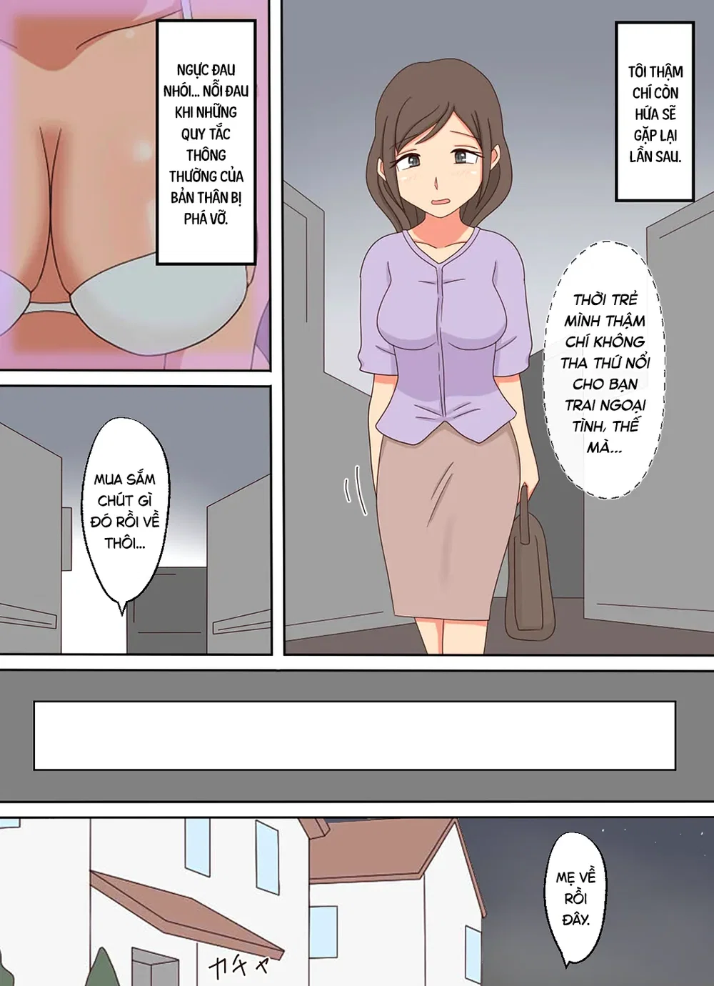 Sau khi xem sex mẹ con, cô ấy cũng muốn làm với... - Chap 1 - 13
