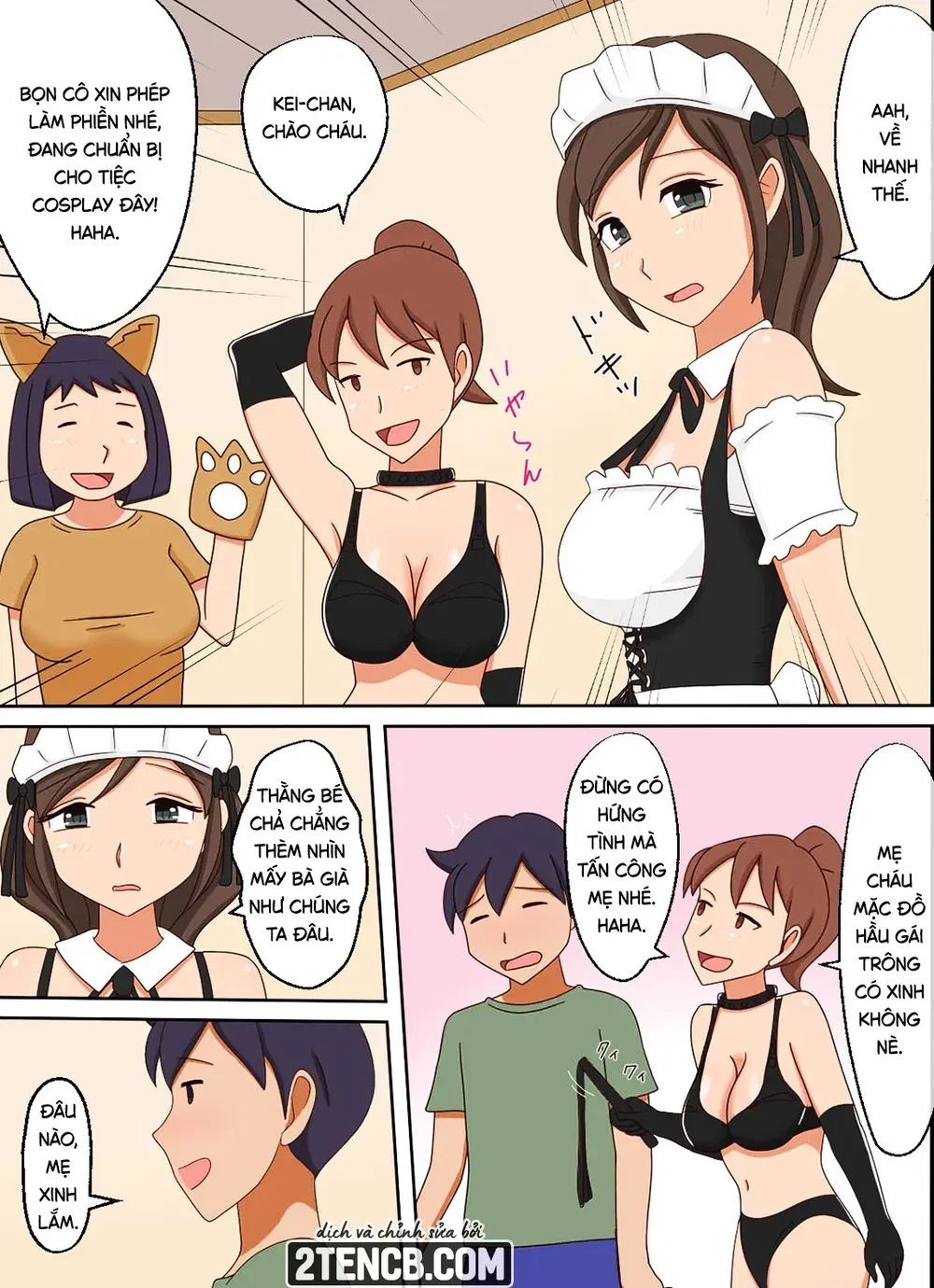 Sau khi xem sex mẹ con, cô ấy cũng muốn làm với... - Chap 1 - 24