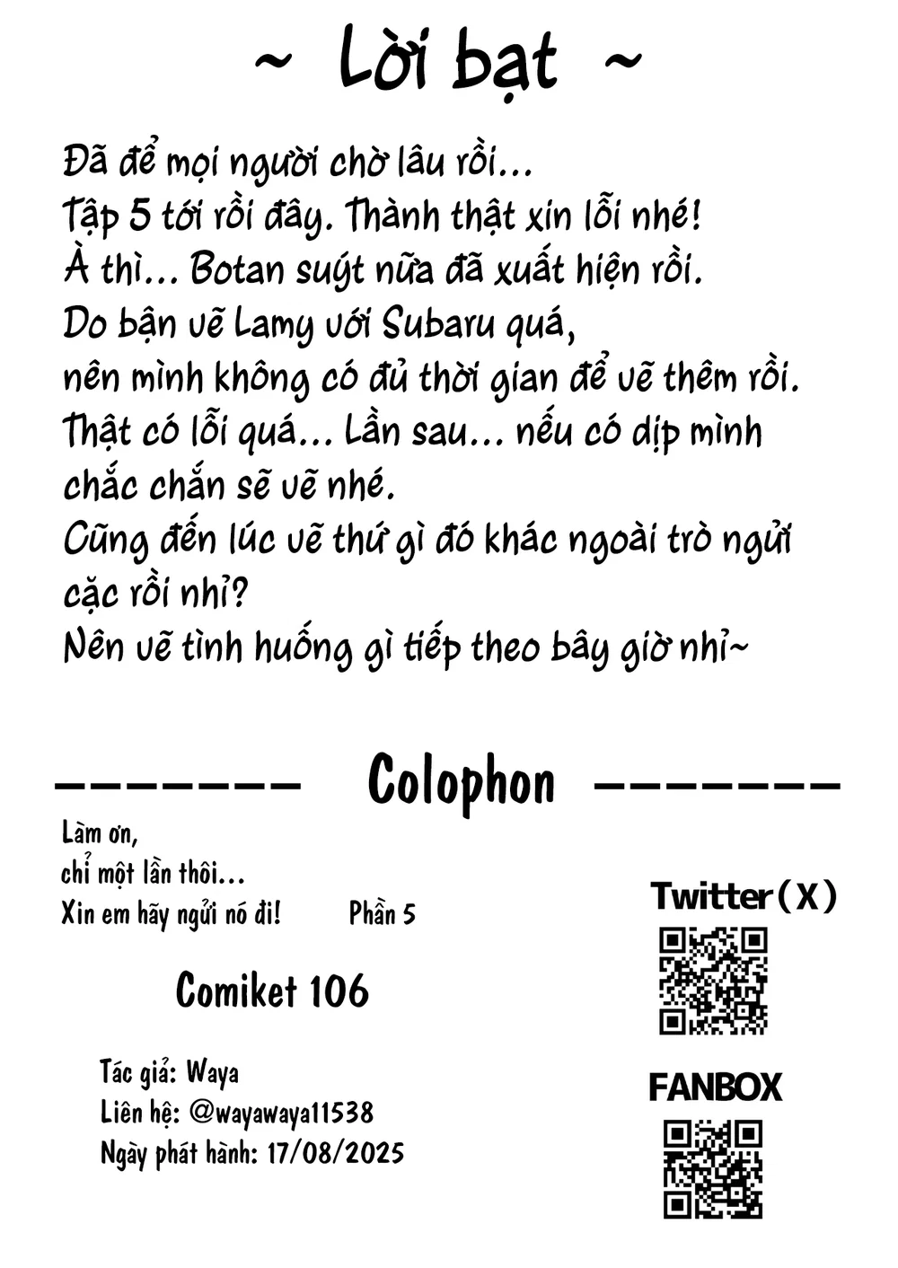 Làm ơn, chỉ một lần thôi... Xin em hãy ngửi nó đi! - Chap 5 - 19