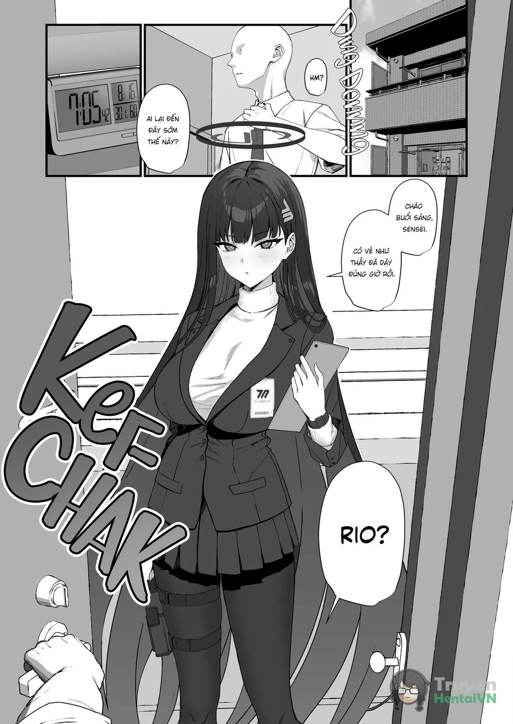 Tsukatsuki Rio no Maid Seikatsu (Blue Archive) - Chap 1 - 4