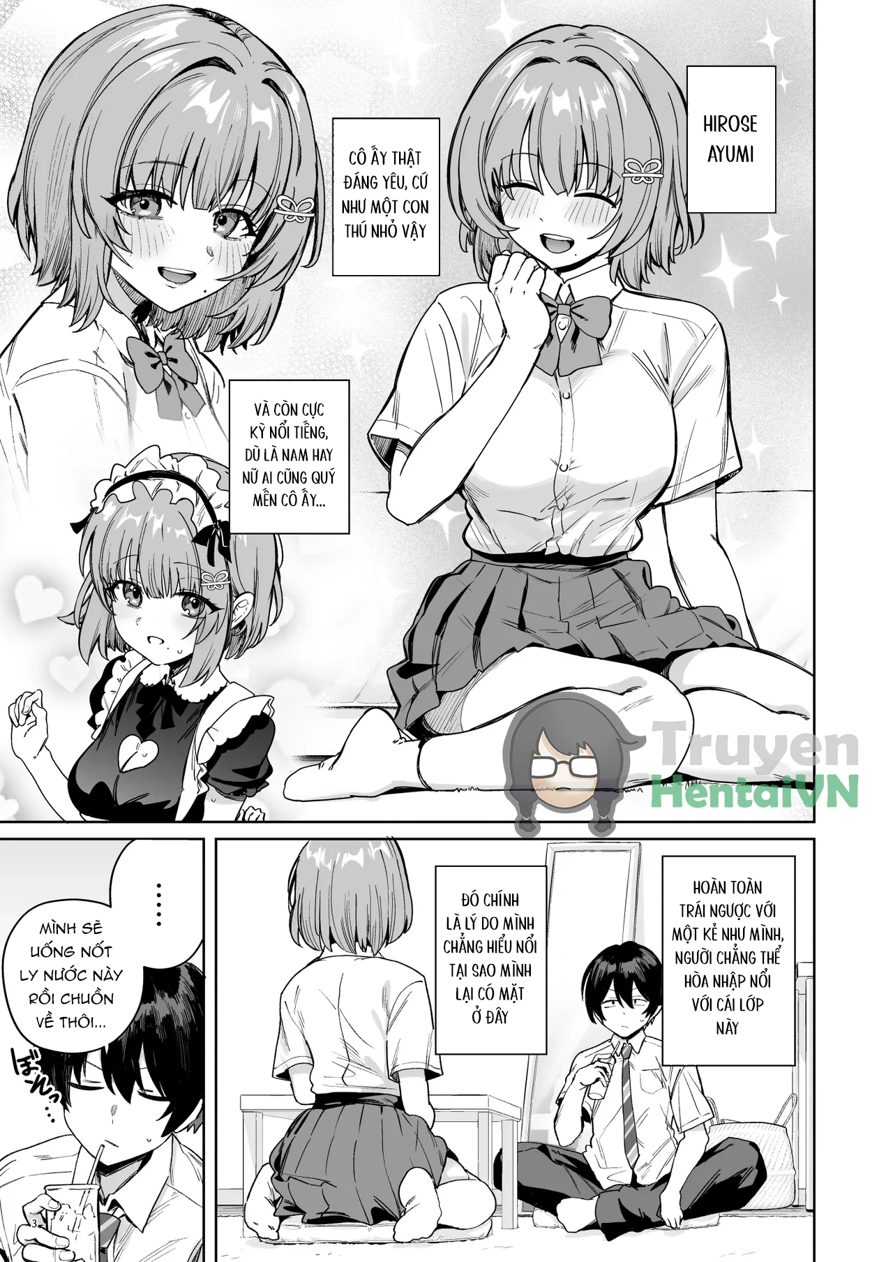 Class de Kakure Ninki no Hirose-san ga Guigui k... - Chap 1 - 7