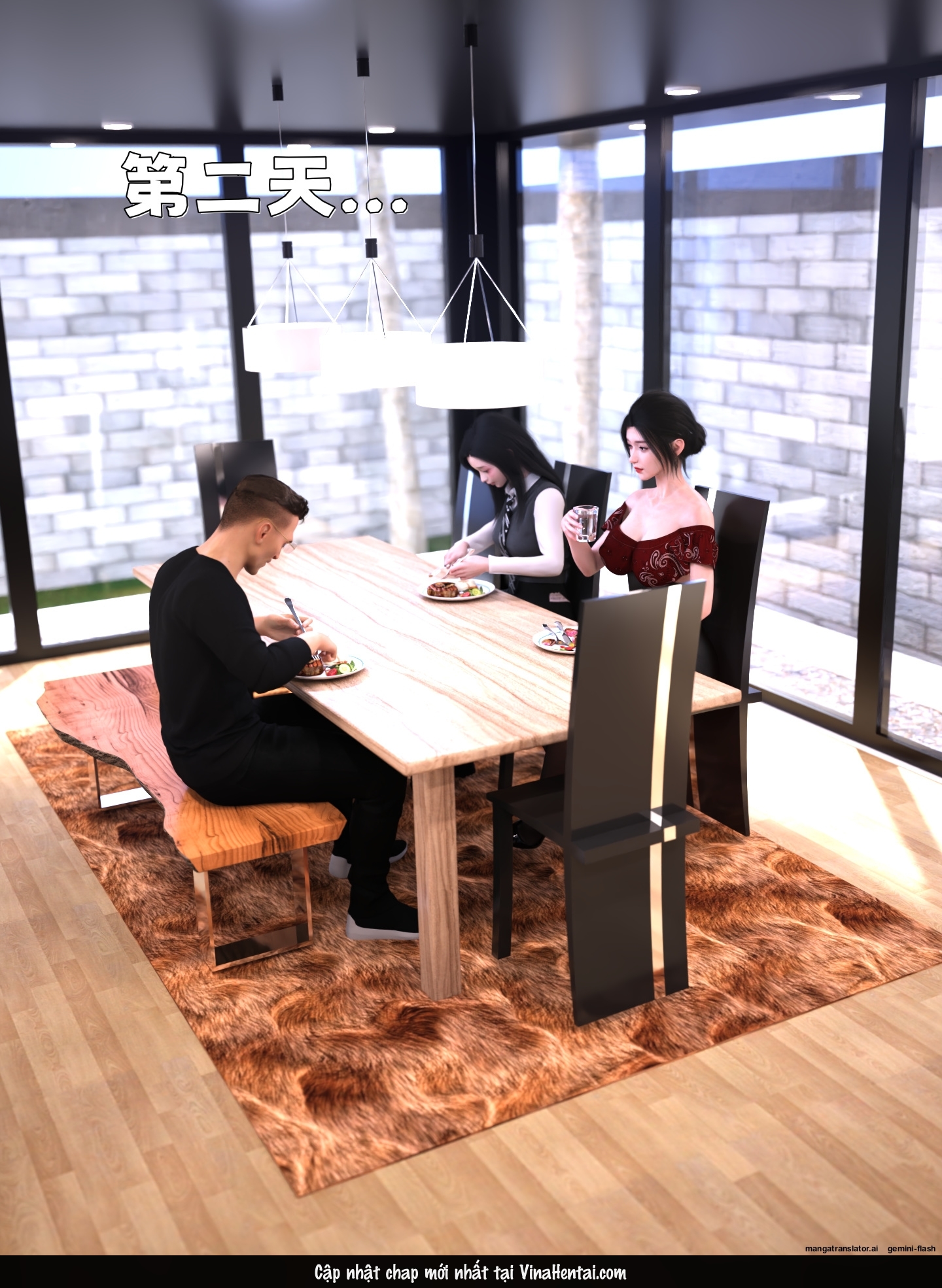 Chăm Sóc Vợ Và Con Gái Thằng Bạn - Chuong 6 - 64