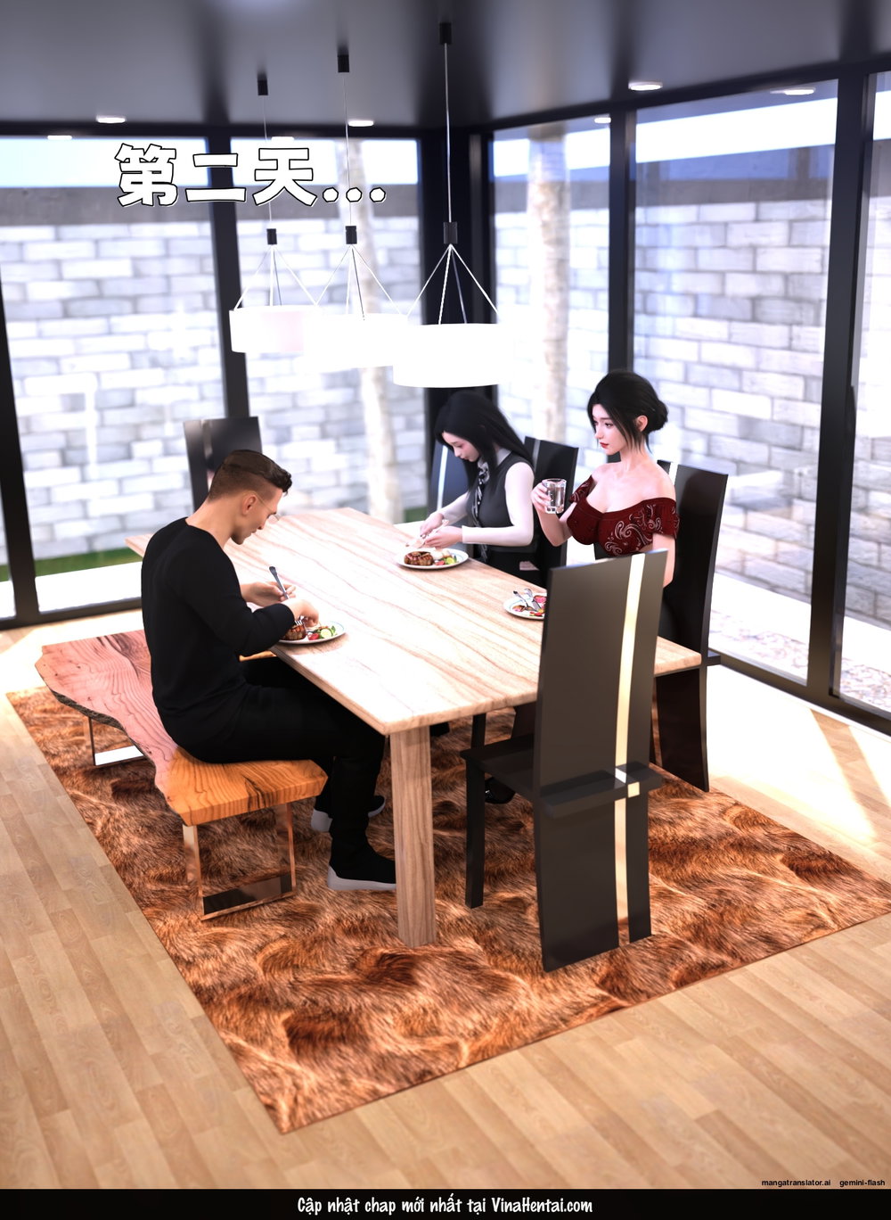 Chăm Sóc Vợ Và Con Gái Thằng Bạn - Chuong 6 - 64