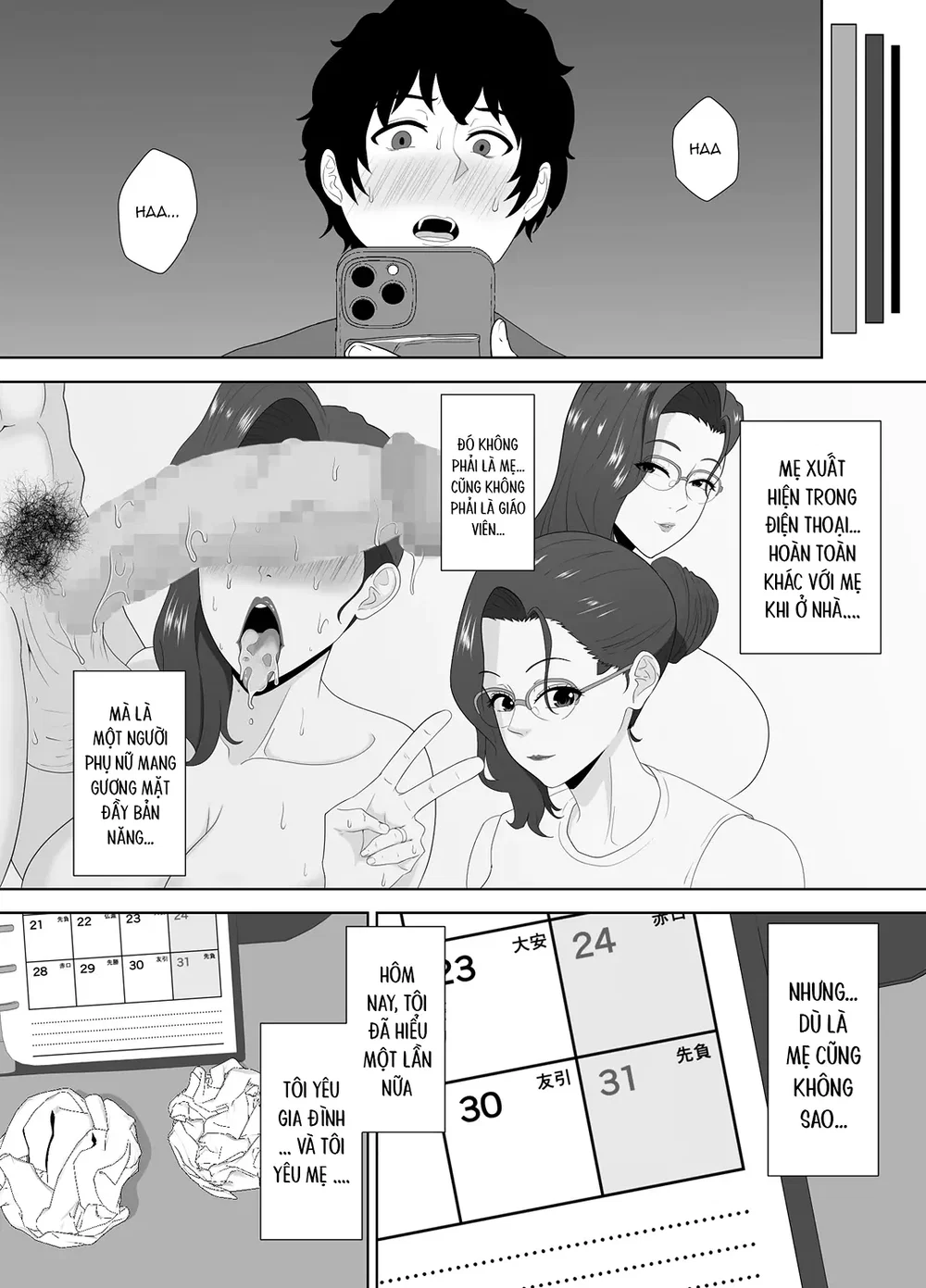 Người mẹ sa ngã sau giờ học: Bản ghi chép còn l... - Chap 2 - 37