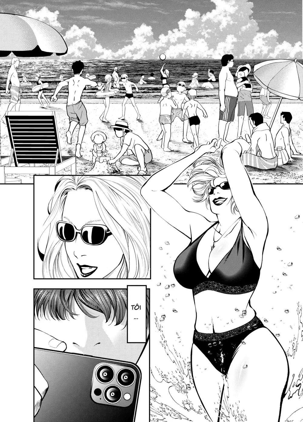 Ở nhà nghỉ bãi biển cùng dì - Oneshot - 3