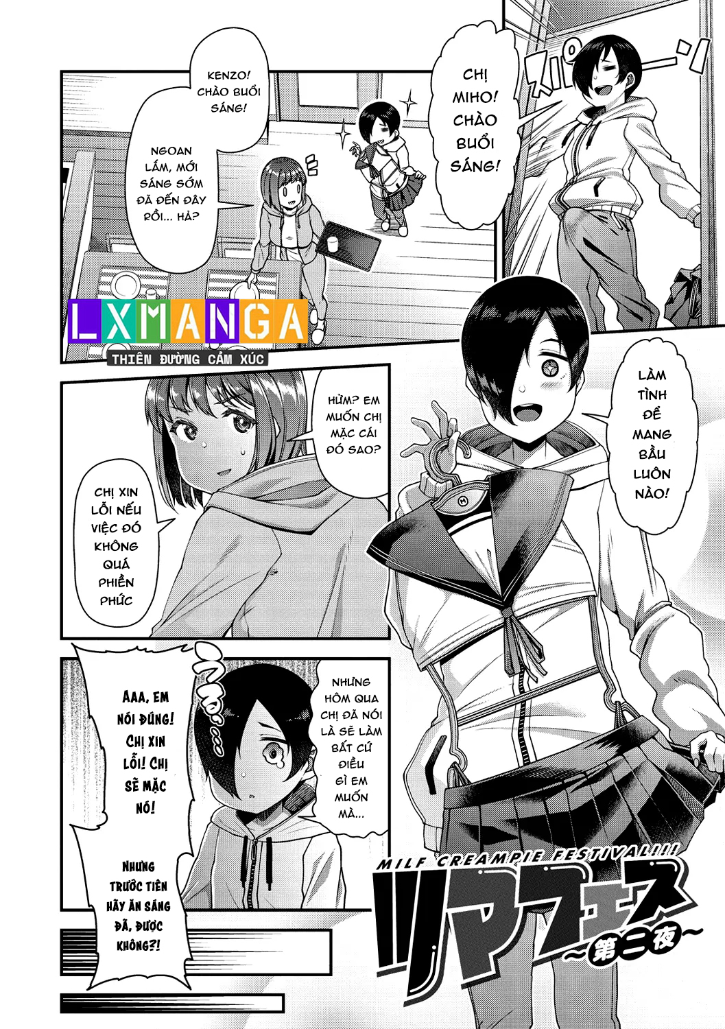 Tsuma Fes ~Aniyome Netorase Kounin Tanetsuke~ - Chap 3 - 4